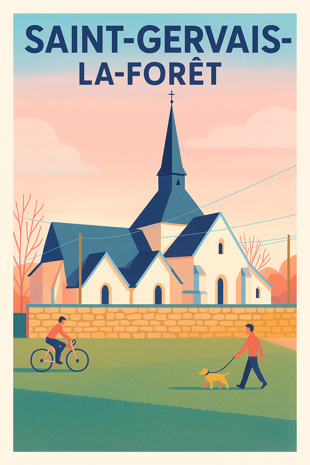 Affiche de Saint-Gervais-la-Forêt - Charme paisible au cœur du village