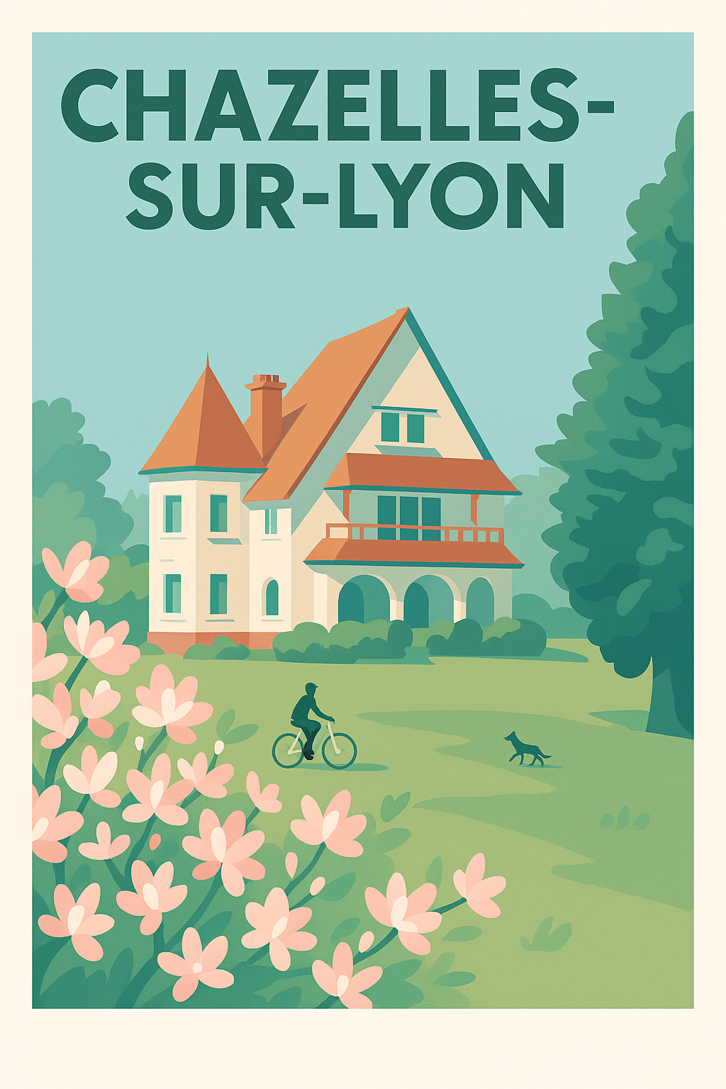 Affiche de Chazelles-sur-Lyon - Charme bucolique et sérénité au cœur de la nature