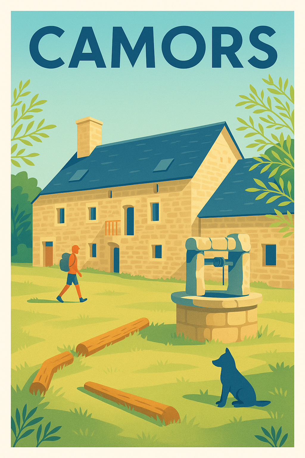Affiche de Camors - Charme et Sérénité en Pays Breton