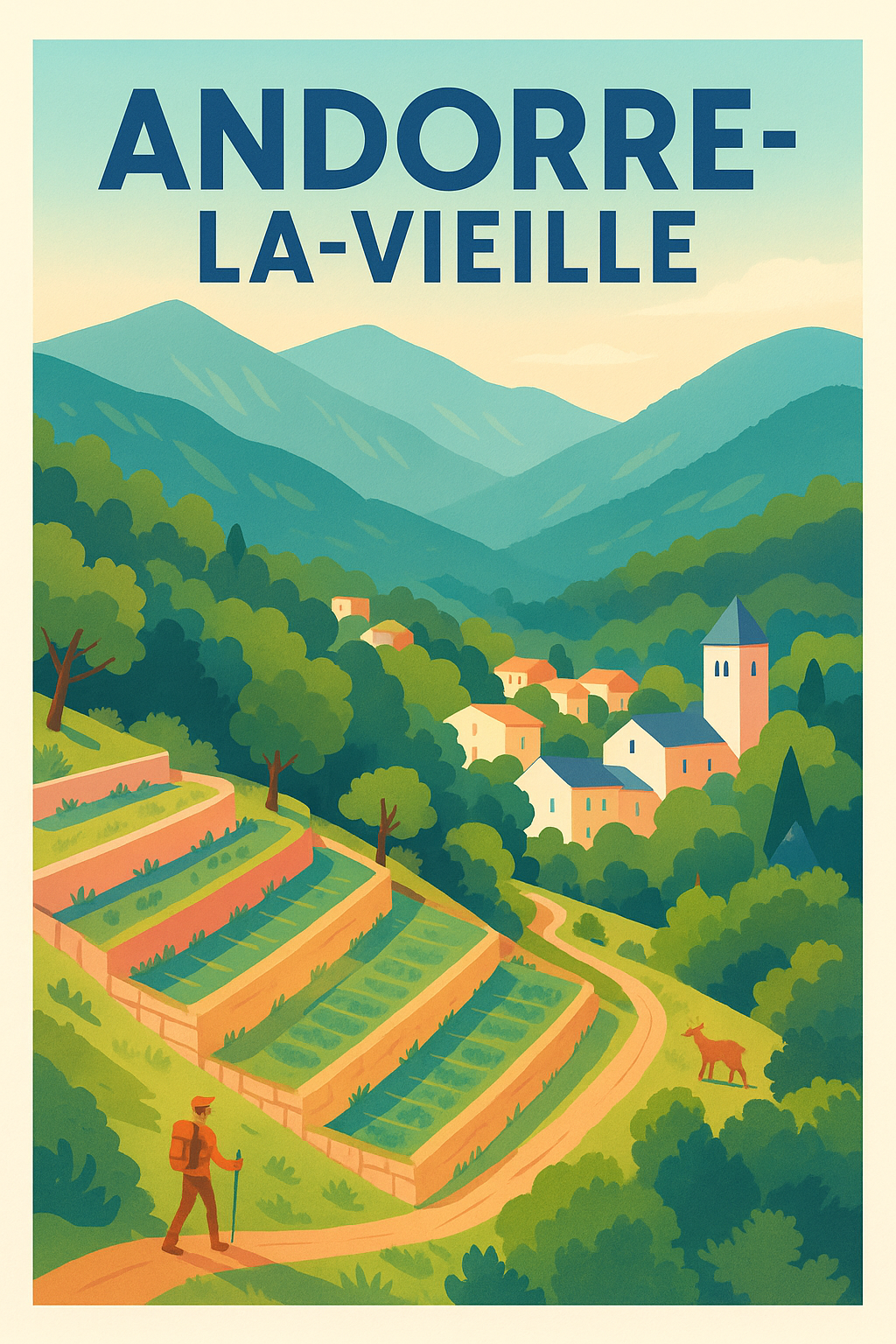 Affiche de Andorre-la-Vieille - Escapade nature et charme montagnard