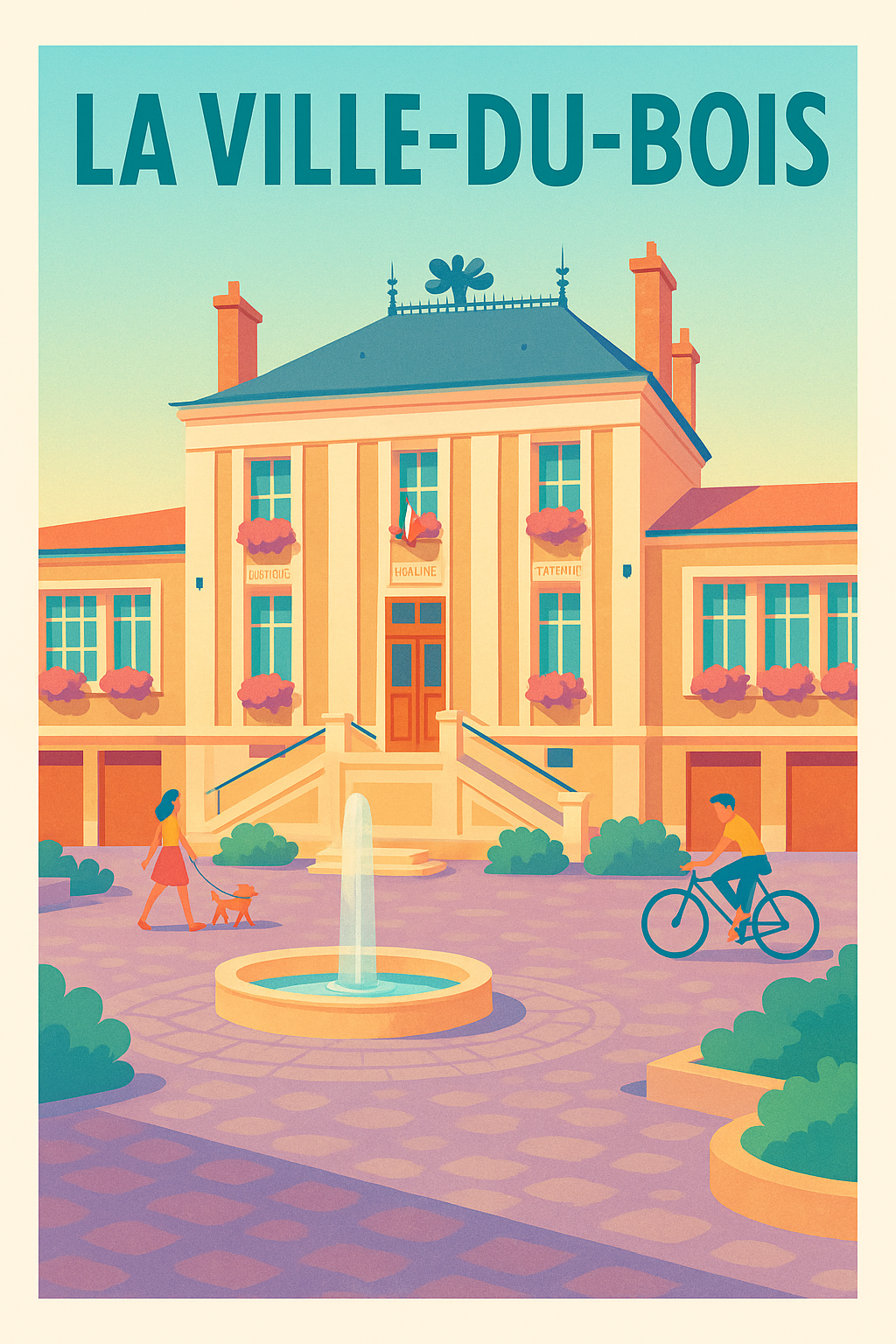 Affiche de La Ville-du-Bois - Charme et Sérénité au Cœur de la Ville