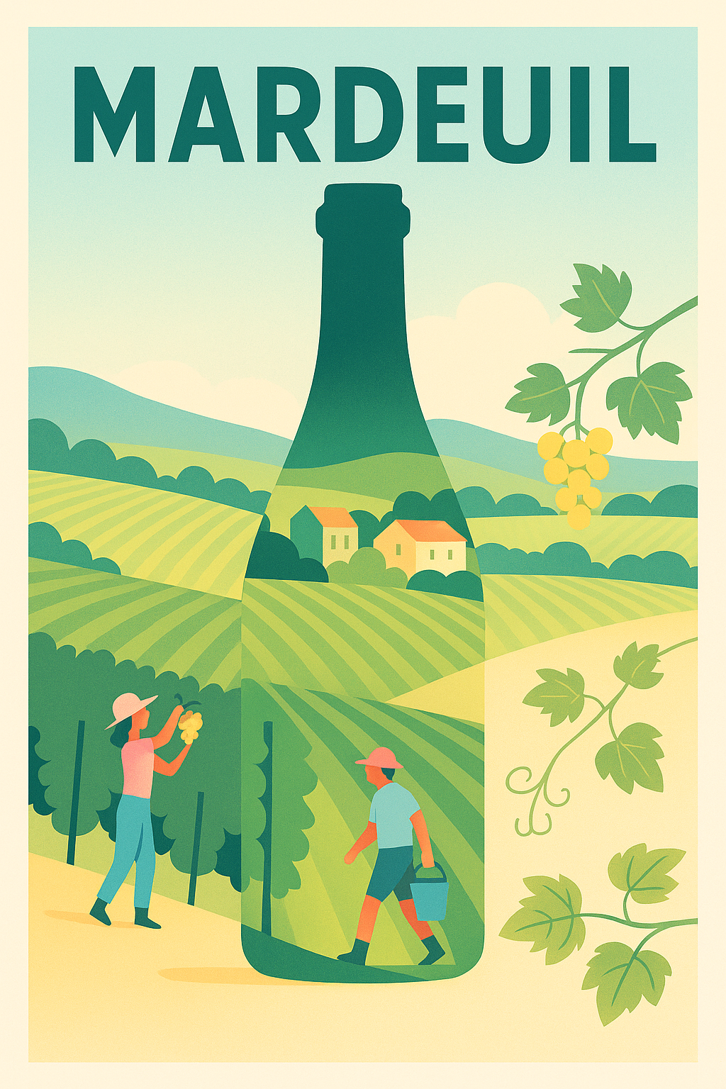 Affiche de Mardeuil - Terroir et Vignobles en Harmonie