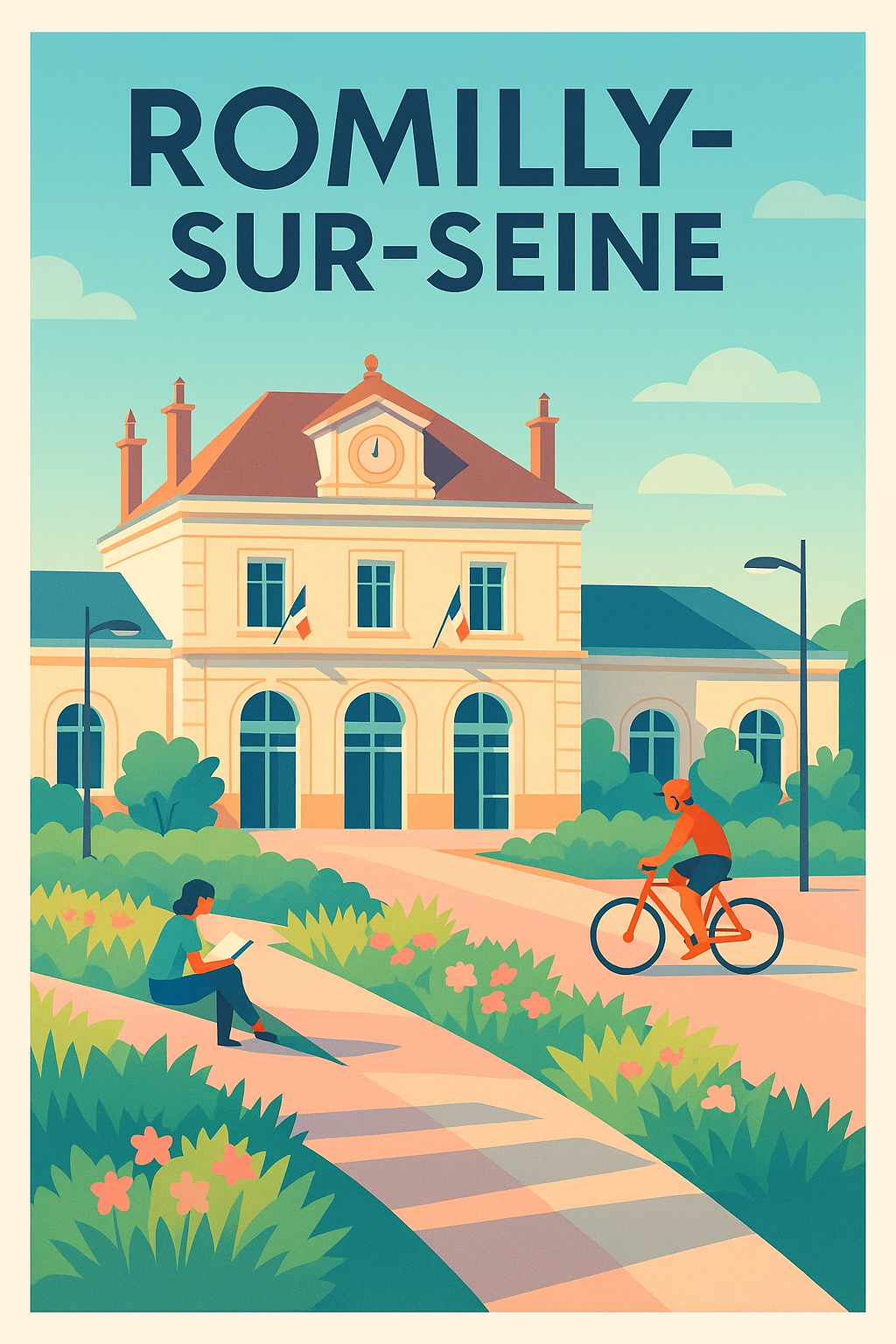Affiche de Romilly-sur-Seine - Charme et douceur de vie en bord de rivière