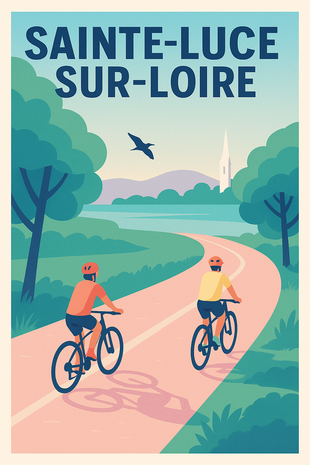 Affiche de Sainte-Luce-sur-Loire - Aventure à vélo en nature