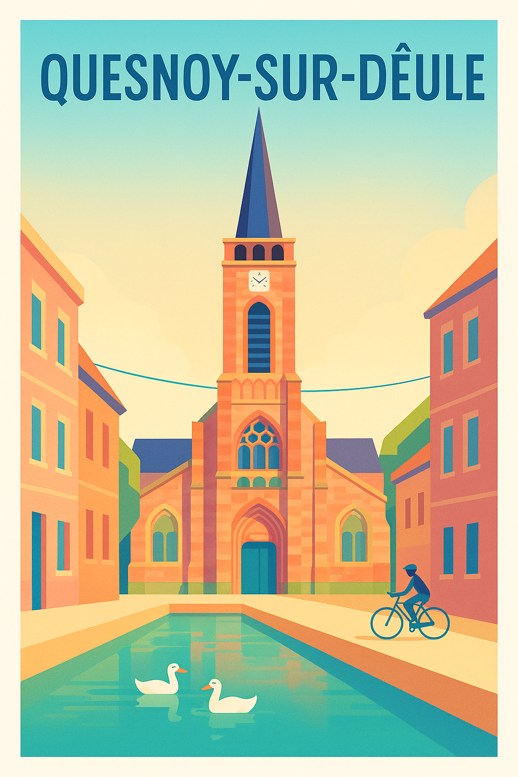 Affiche de Quesnoy-sur-Deûle - Charme paisible au fil de l'eau