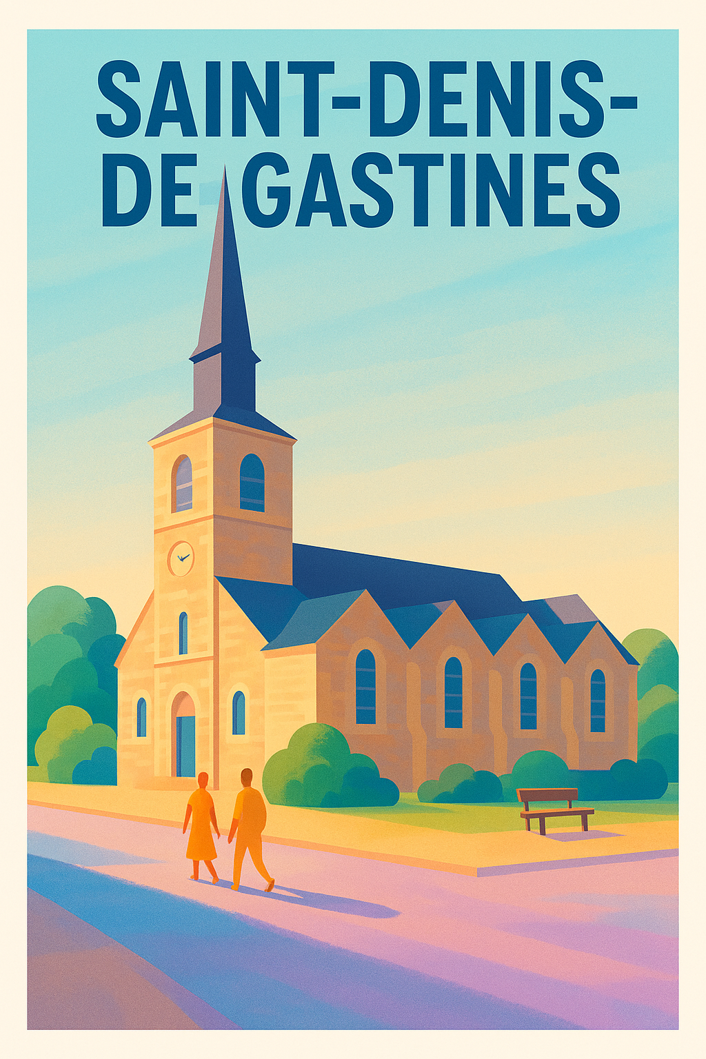 Affiche de Saint-Denis-de-Gastines - Charme paisible au cœur du village