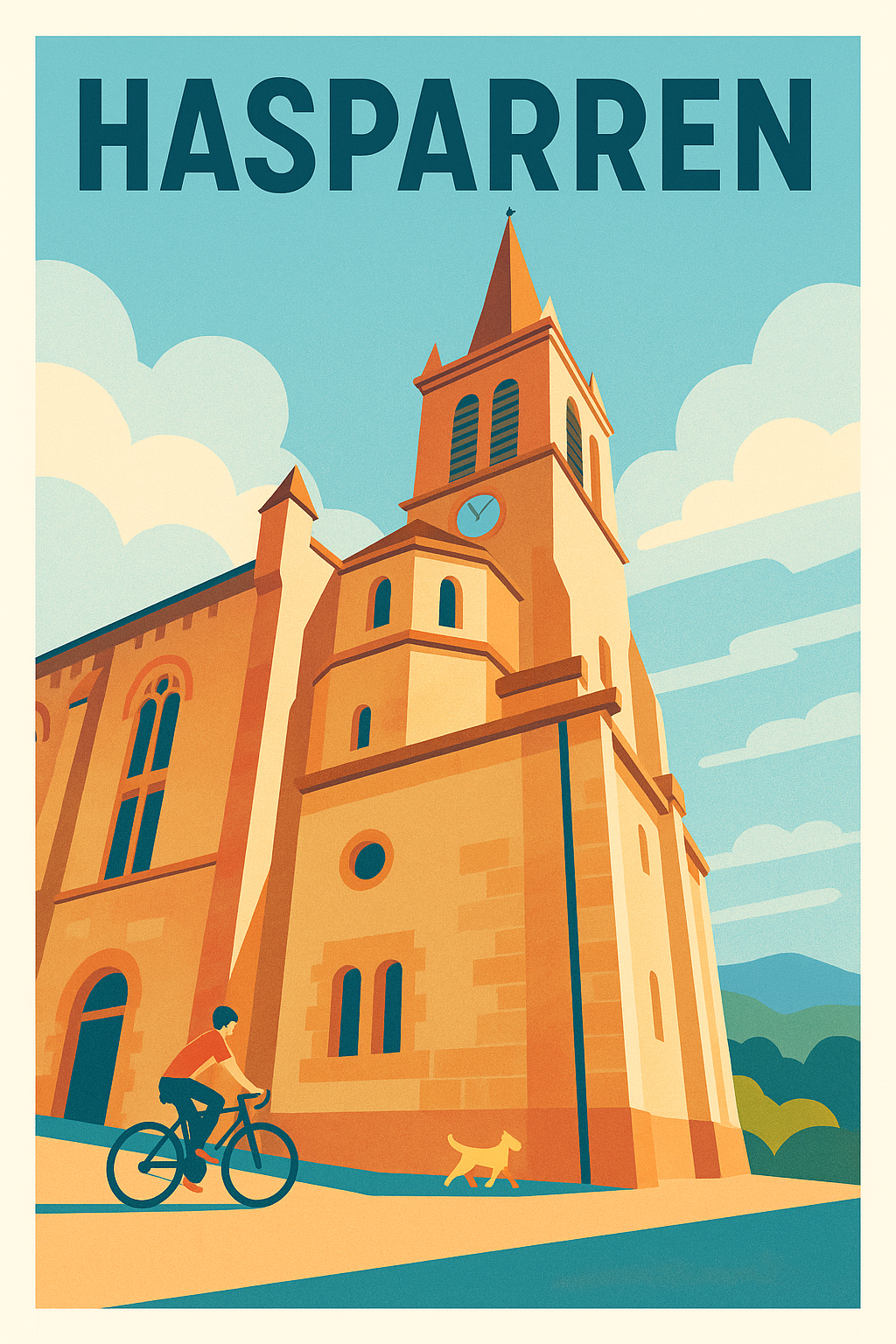 Affiche de Hasparren - Voyage au cœur du Pays Basque