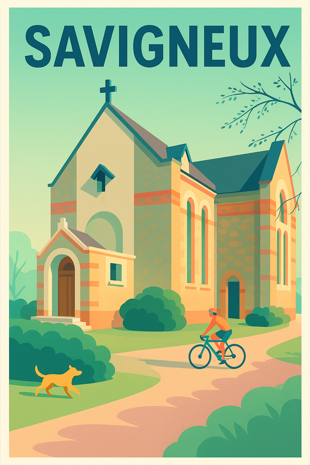 Affiche de Savigneux - Charme et sérénité au cœur du village