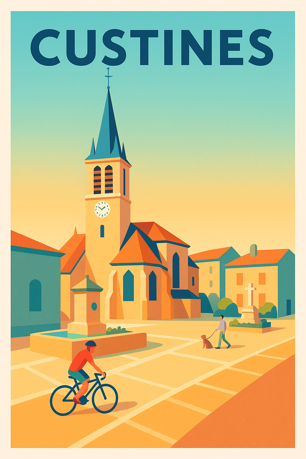 Affiche de Custines - Charme paisible au cœur du village