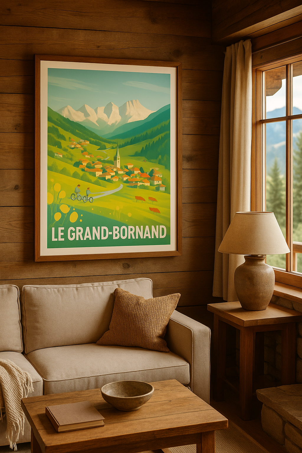 Mise en situation Affiche de Le Grand-Bornand - Évasion et nature au cœur des Alpes