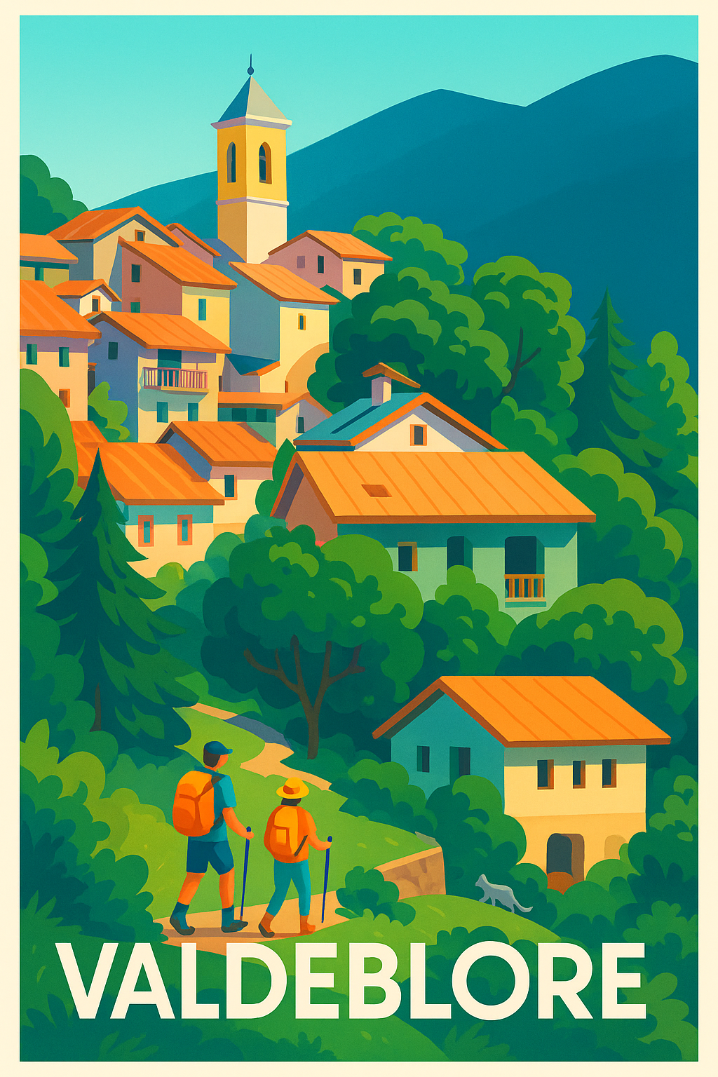 Affiche de Valdeblore - Charme naturel et village perché