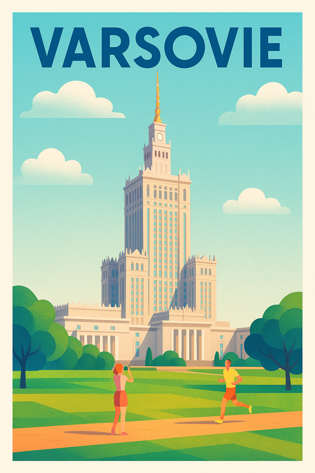 Affiche de Varsovie - L'élégance intemporelle au cœur de la ville