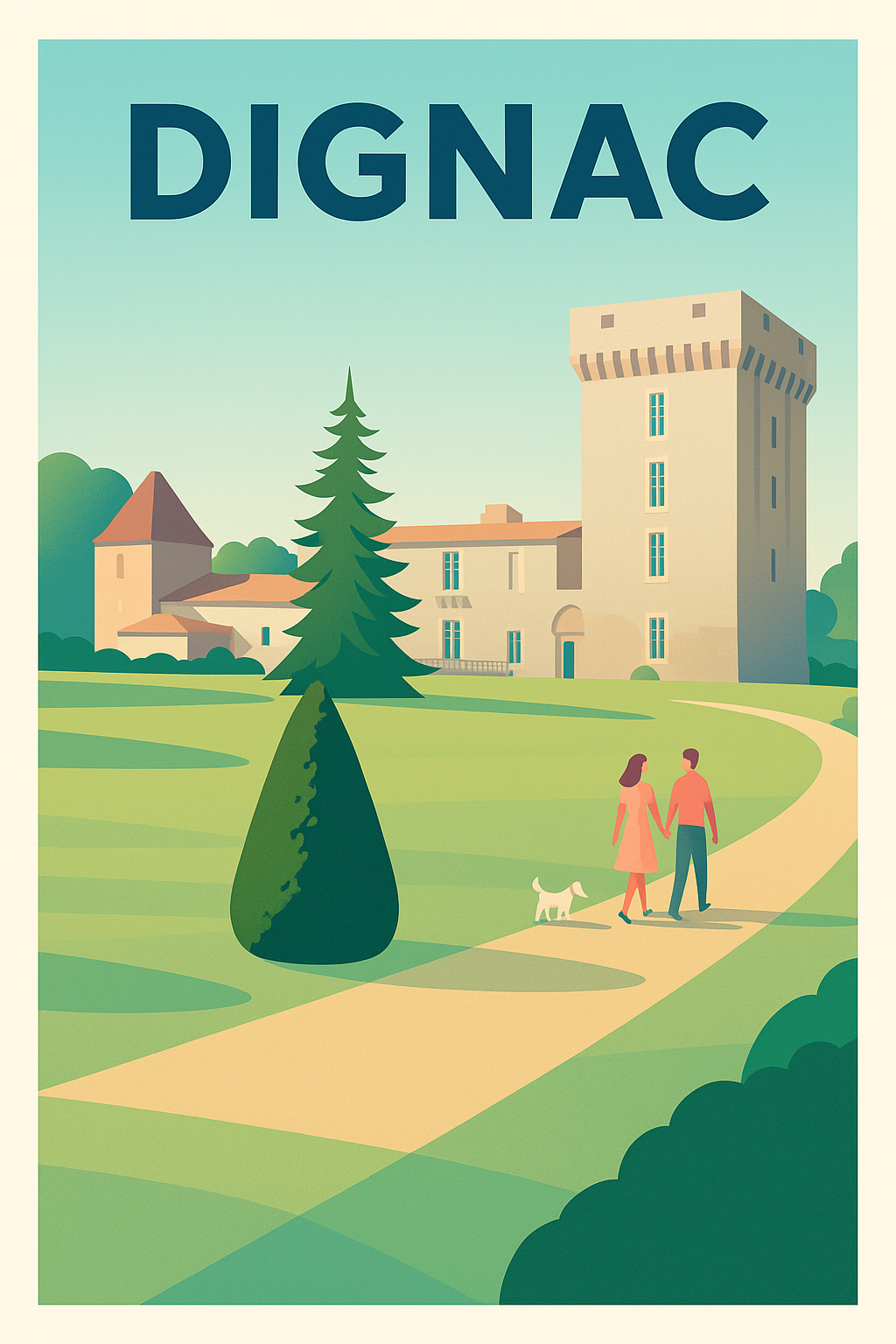 Affiche de Dignac - Charme et sérénité au cœur de la Charente