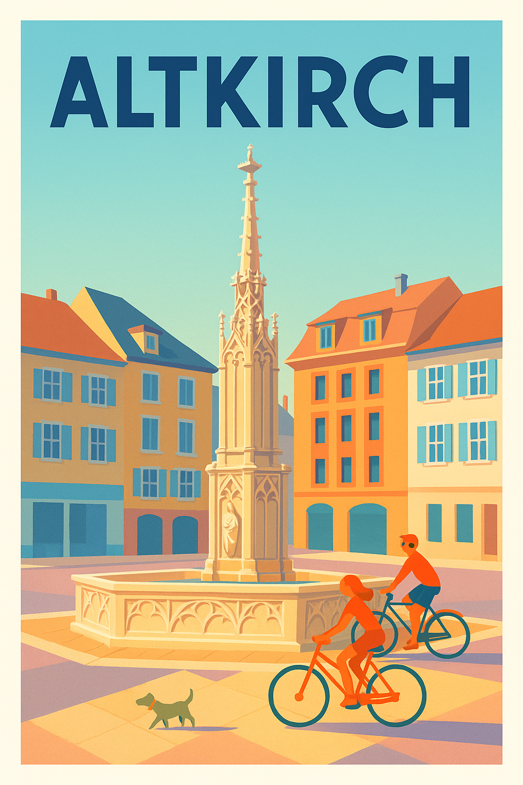 Affiche de Altkirch - Charme et douceur de la place centrale