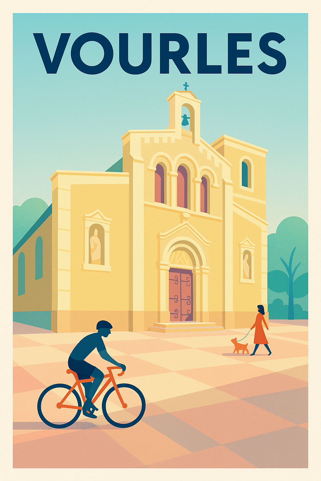 Affiche de Vourles - Charme et sérénité au cœur de la ville