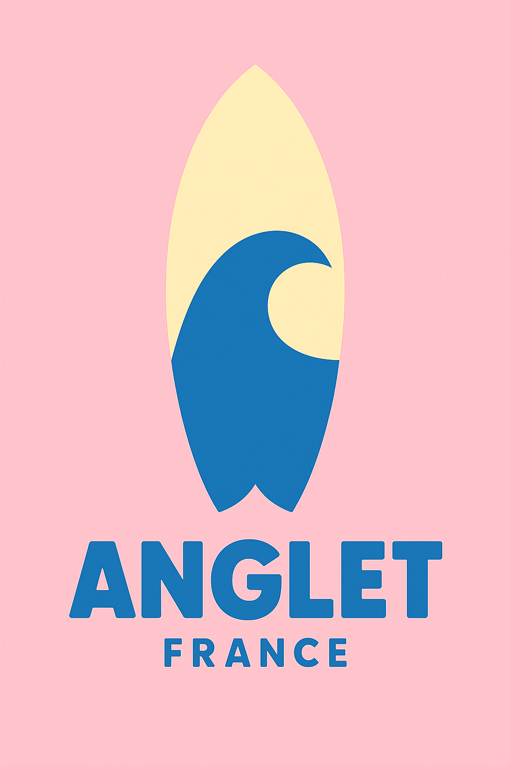 Affiche Anglet — L'esprit surf et élégance côtière · poster d'art de Anglet