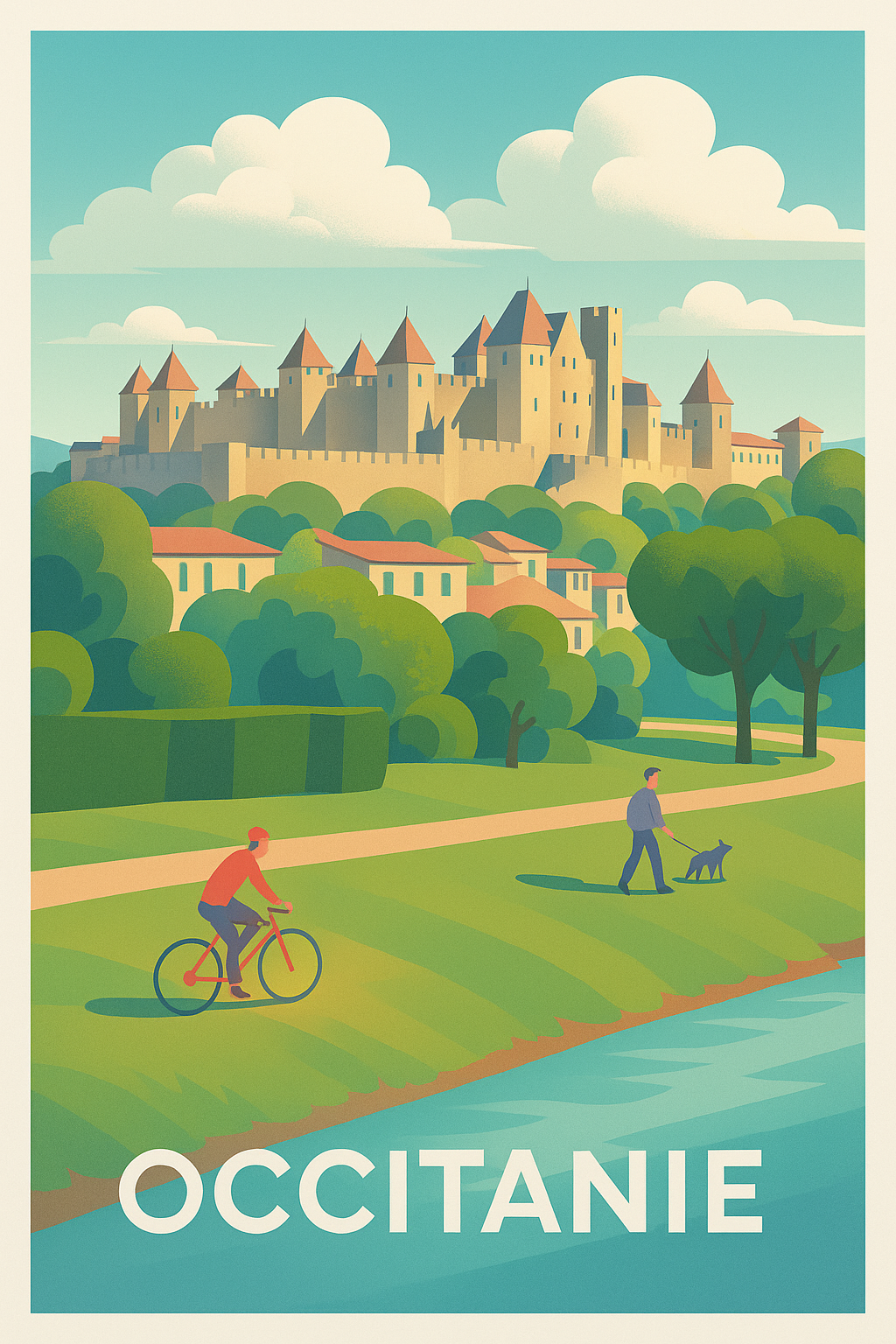 Affiche de Occitanie - Évasion et patrimoine au fil de l'eau