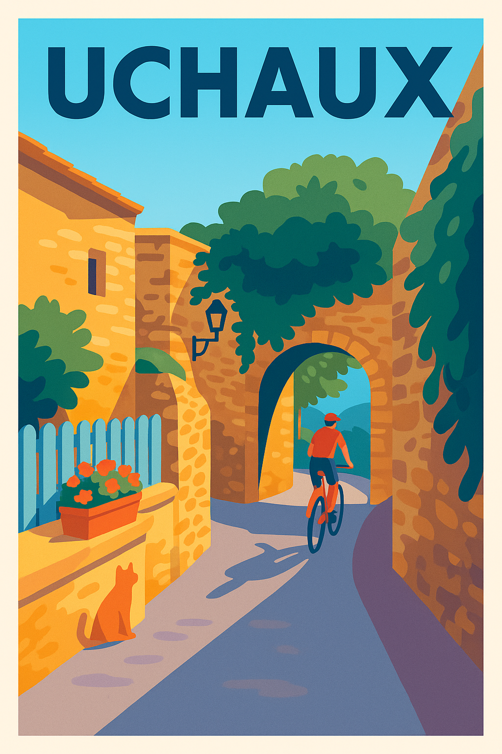 Affiche de Uchaux - Balade pittoresque au cœur du village