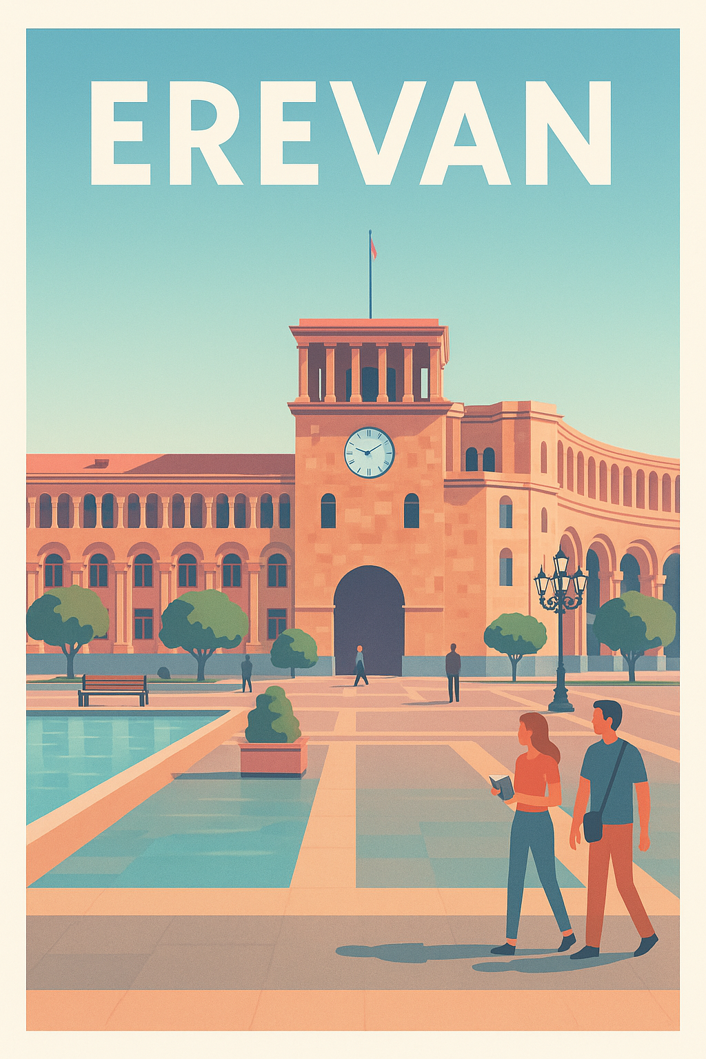 Affiche de Erevan - L'élégance architecturale au cœur de l'Arménie