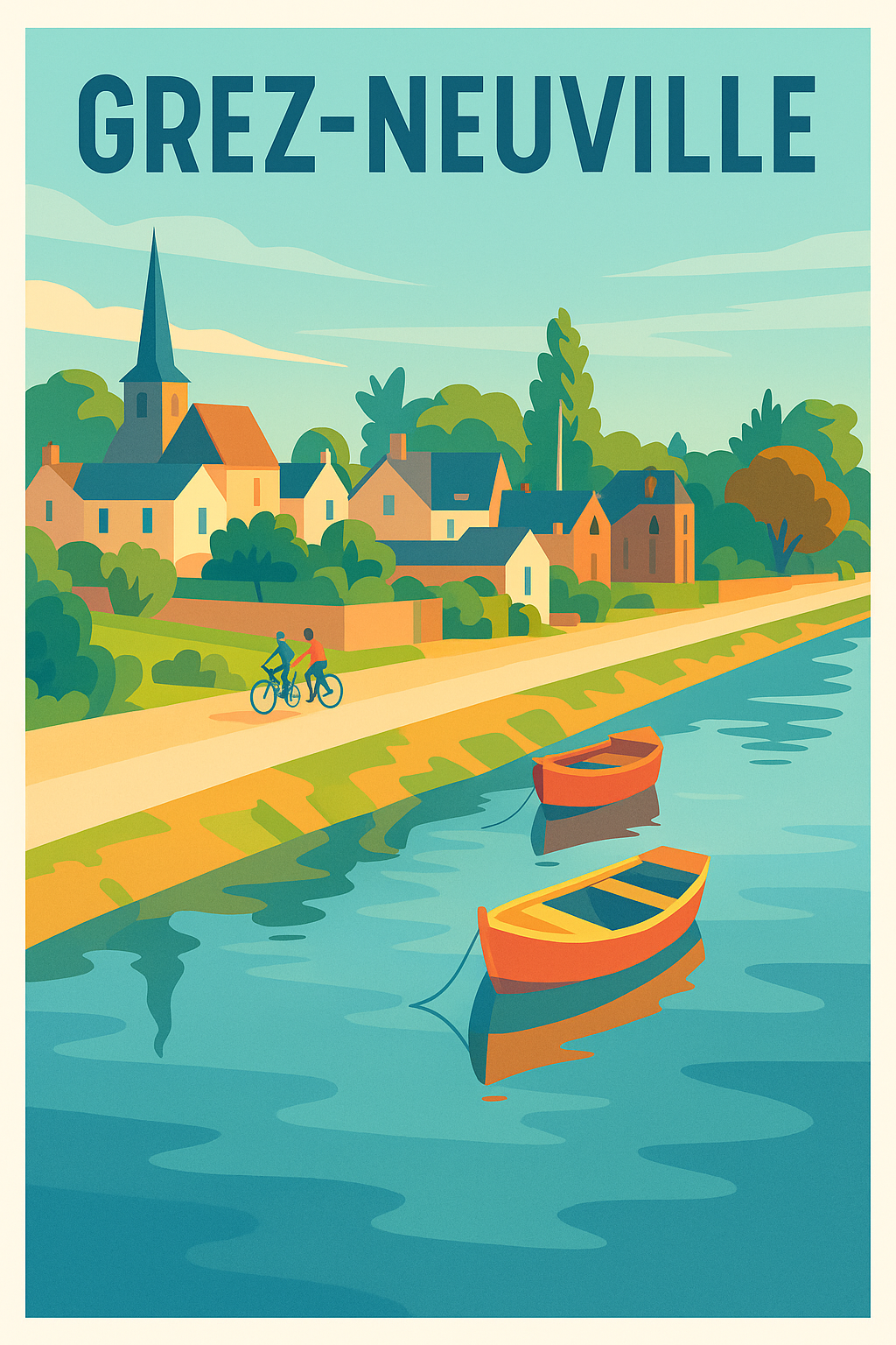 Affiche de Grez-Neuville - Charmant village au fil de l'eau