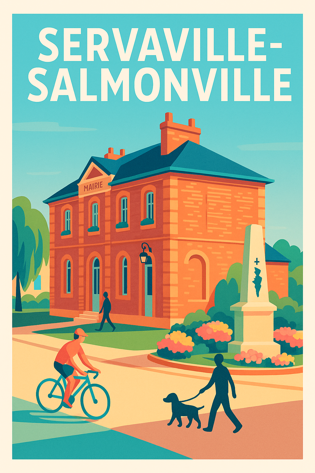 Affiche de Servaville-Salmonville - Charme et calme au cœur de la ville