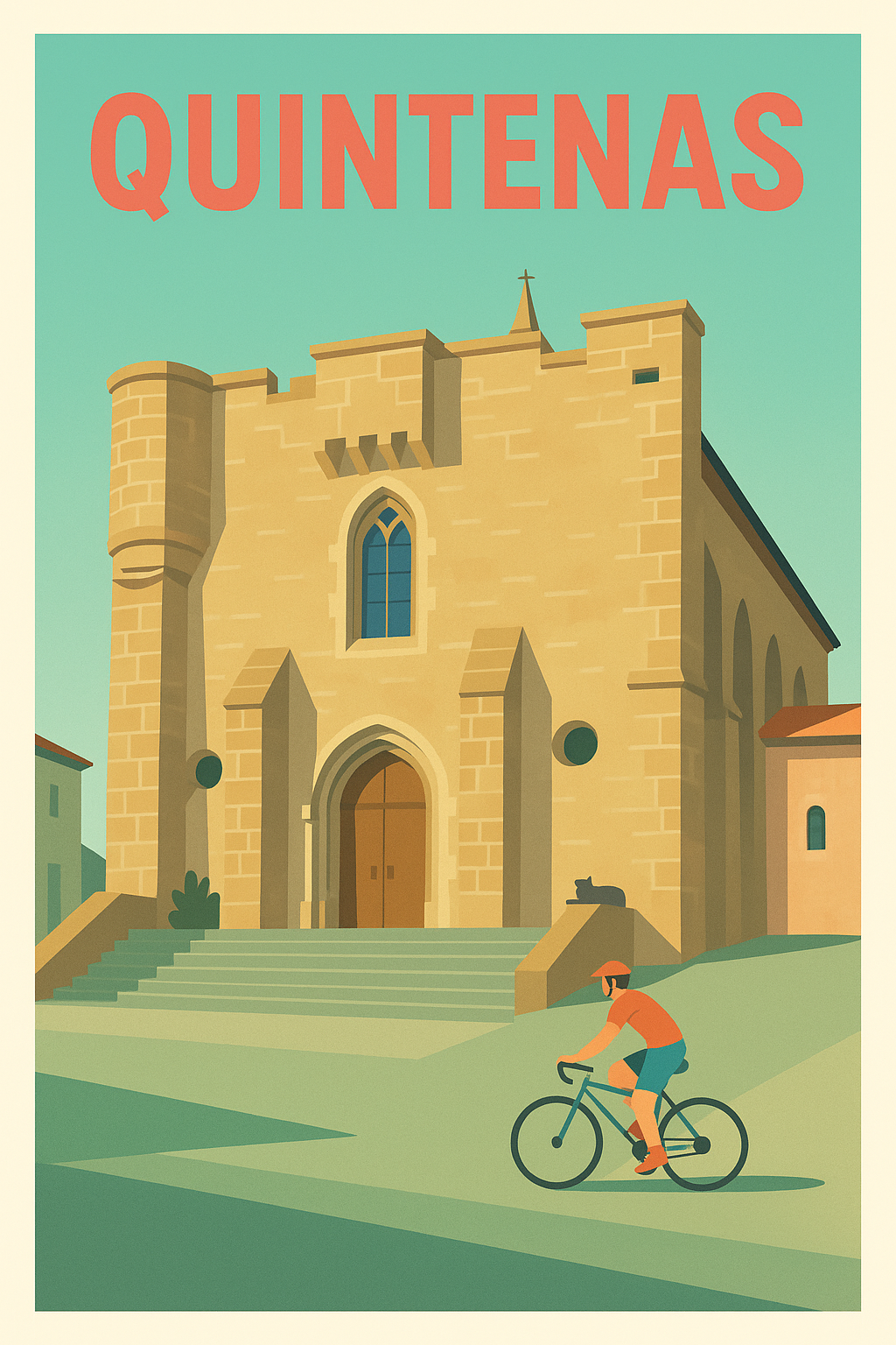 Affiche de Quintenas - Sérénité et patrimoine à vélo