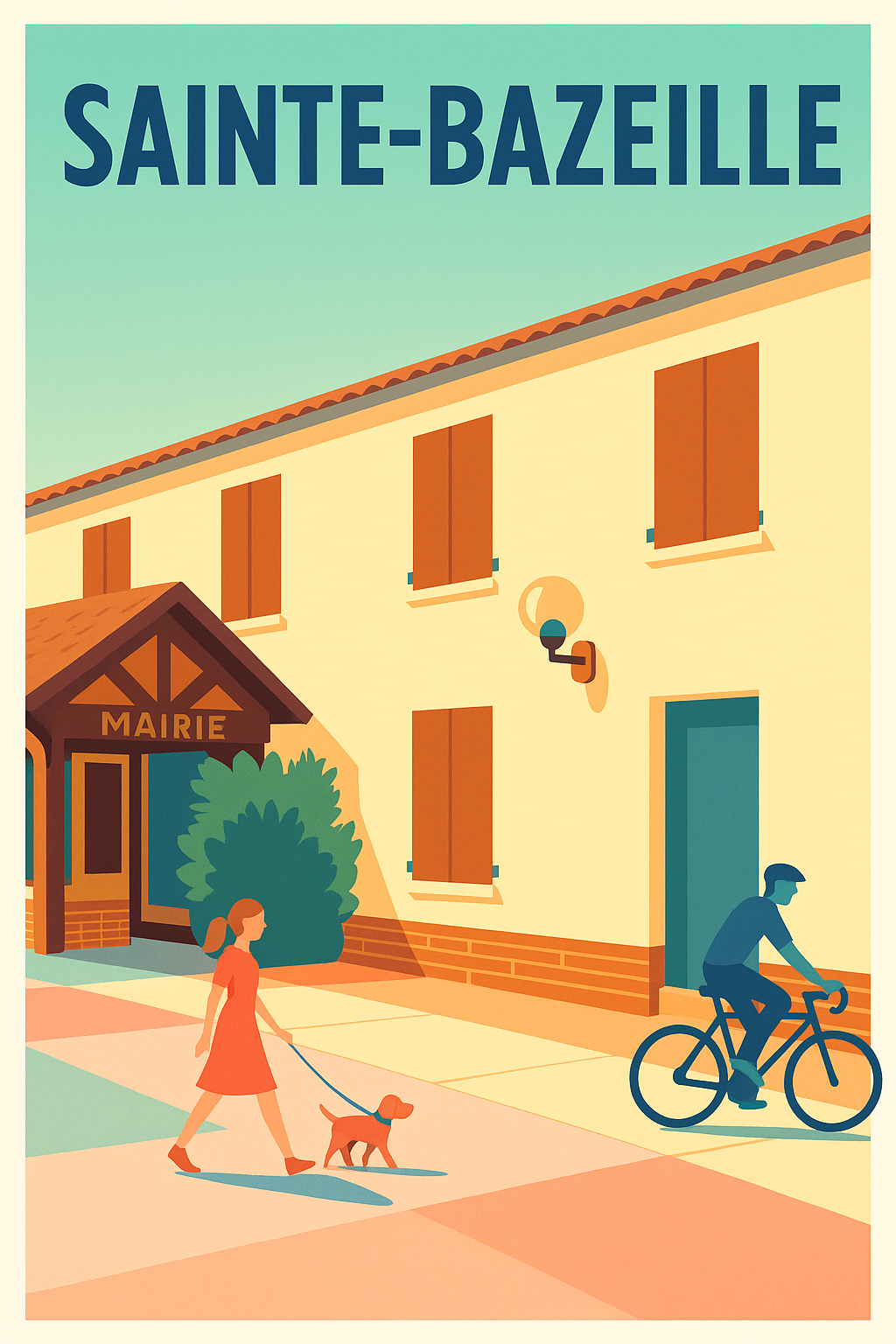 Affiche de Sainte-Bazeille - Douceur de vie au cœur du village