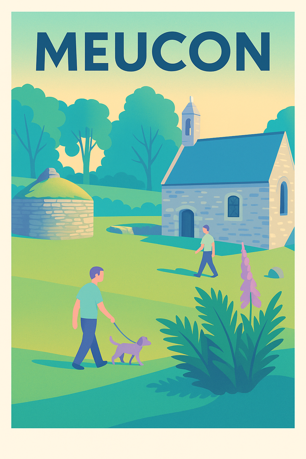 Affiche de Meucon - Promenade champêtre et charme intemporel