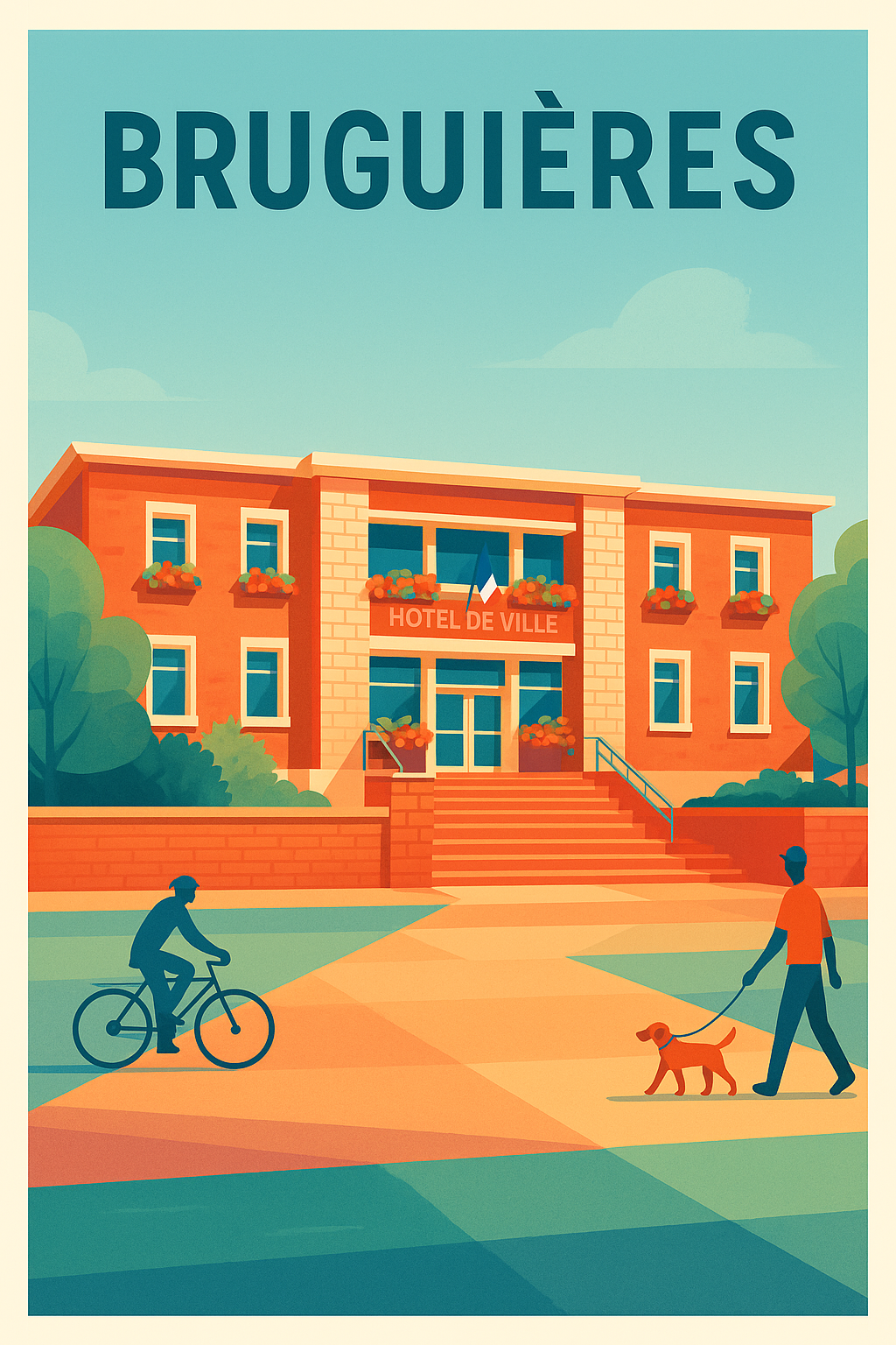 Affiche de Bruguières - Charme et vie locale au cœur de la ville