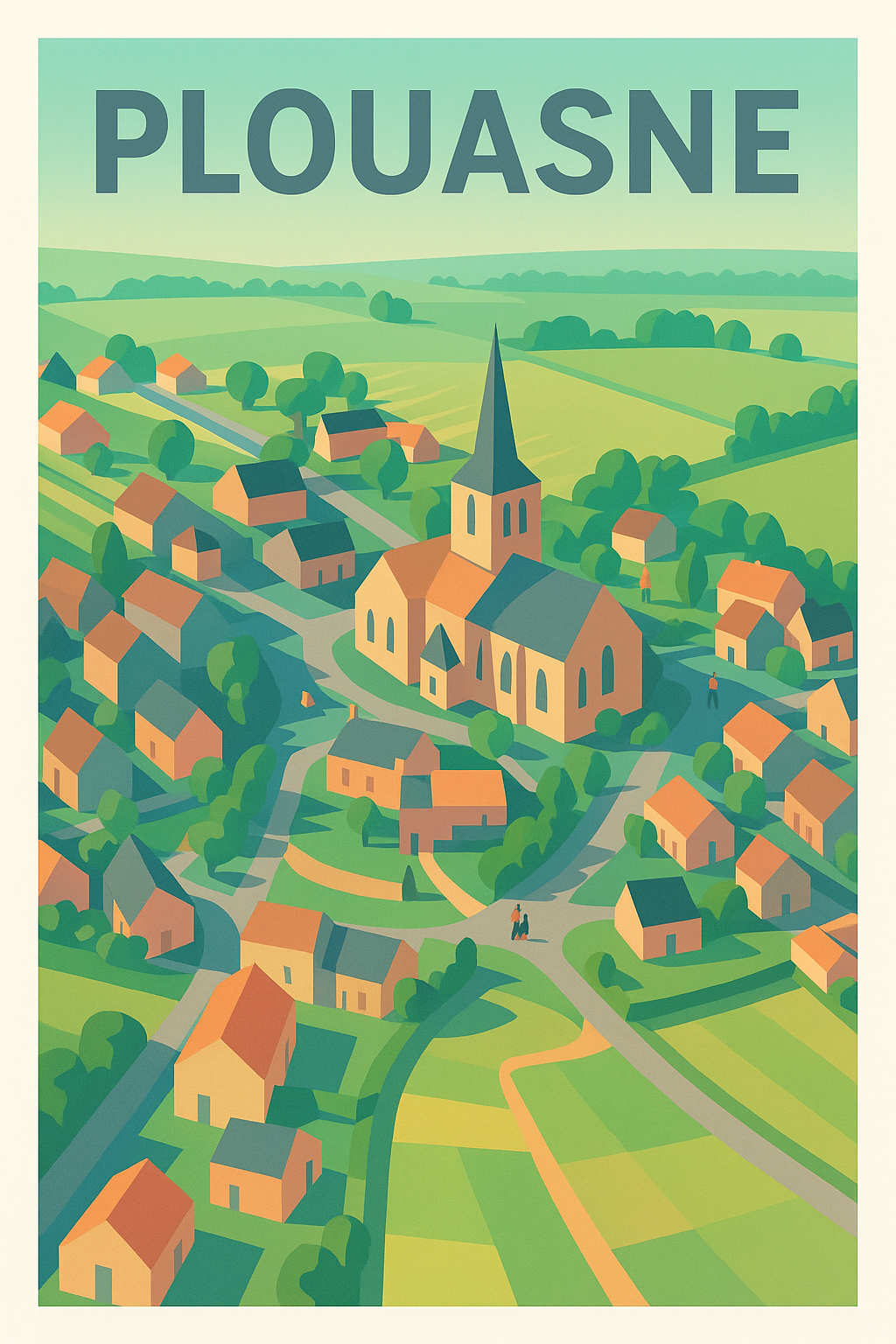 Affiche de Plouasne - Charme bucolique en douceur