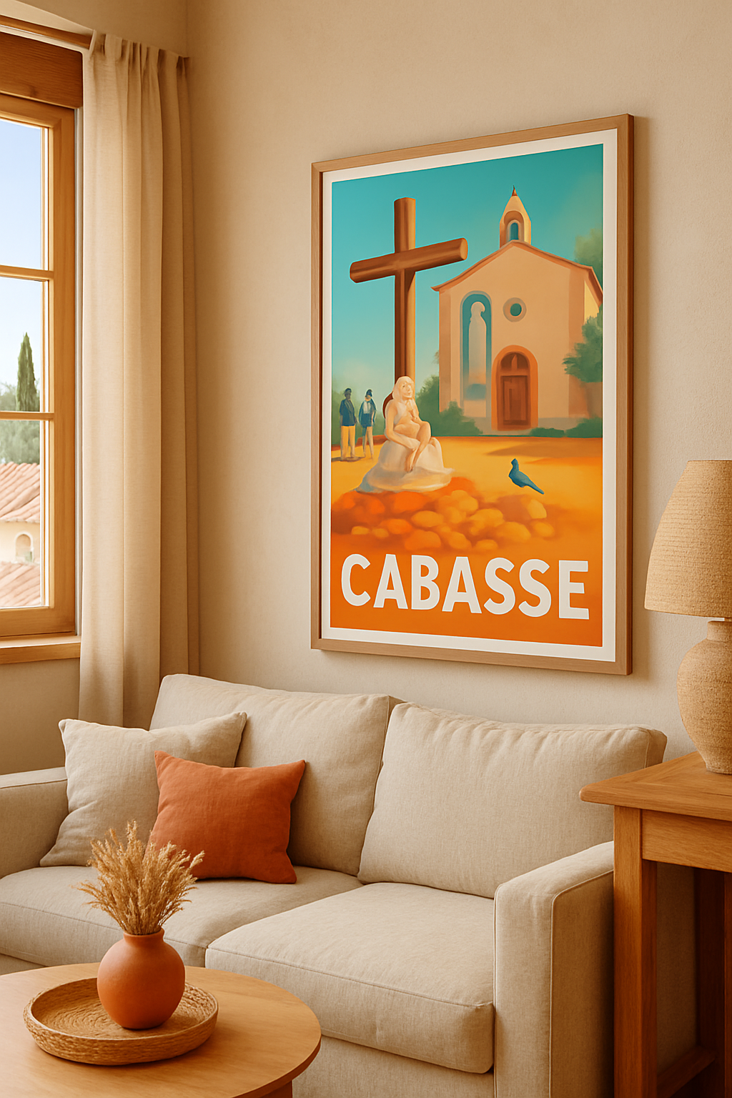 Mise en situation Affiche de Cabasse - Tranquillité et héritage provençal