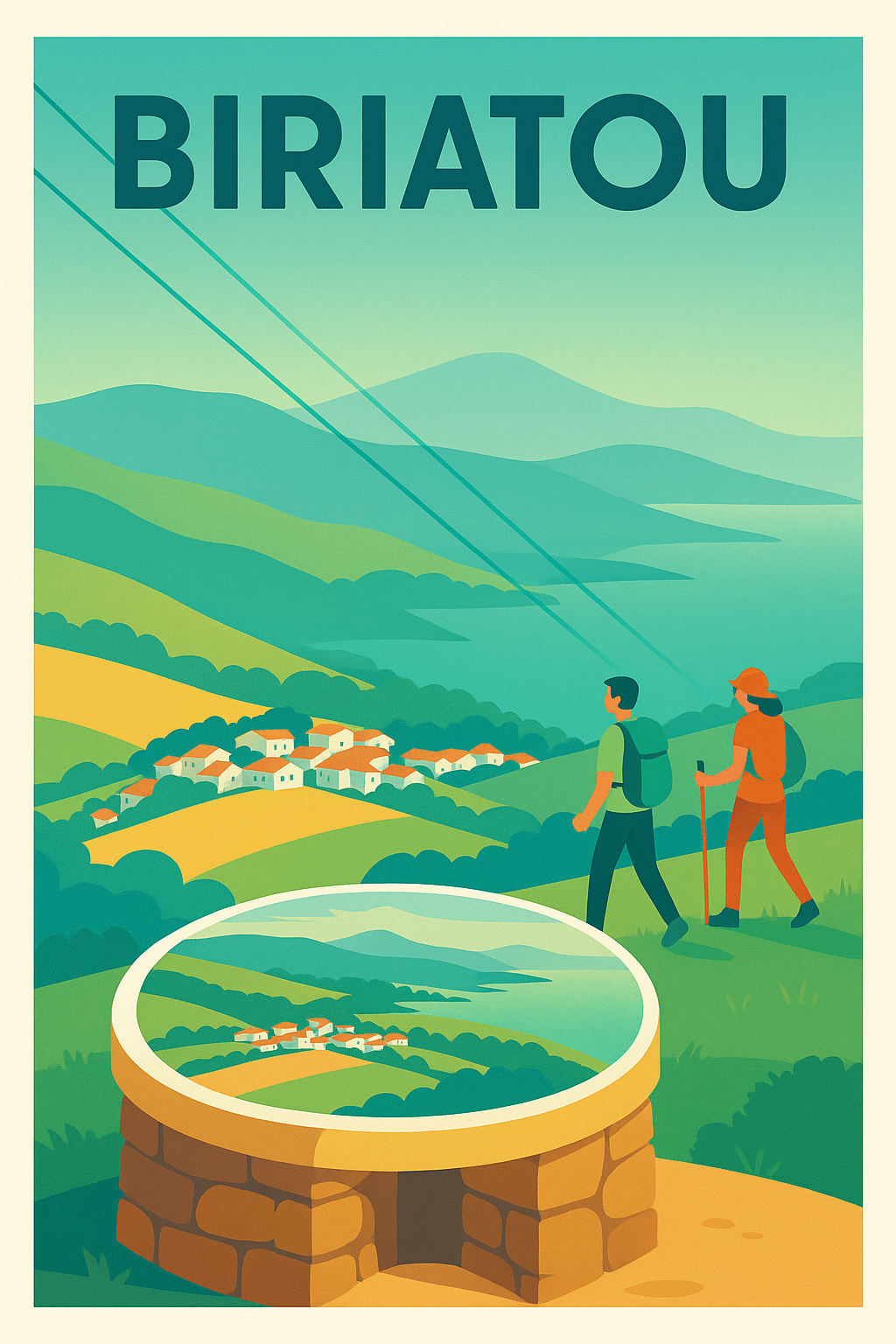 Affiche de Biriatou - Évasion nature et panoramas apaisants
