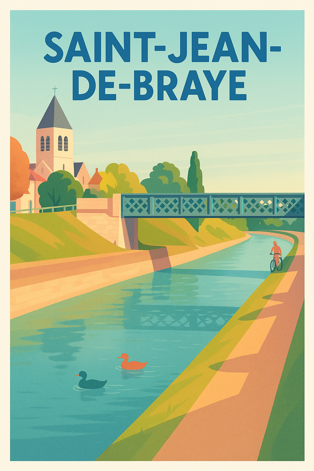 Affiche de Saint-Jean-de-Braye - Charme et sérénité au fil de l'eau