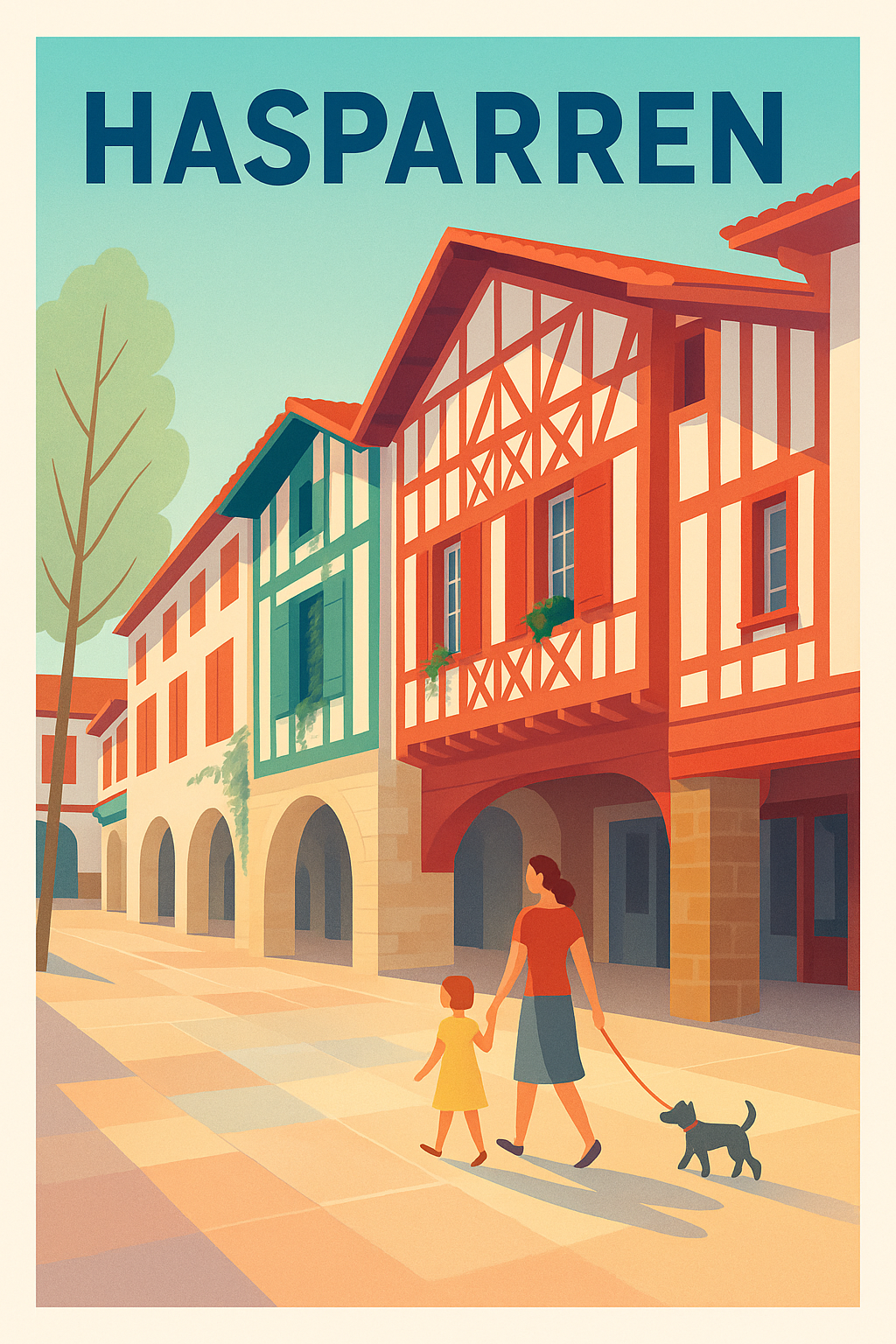 Affiche de Hasparren - Charme et douceur au cœur du Pays Basque