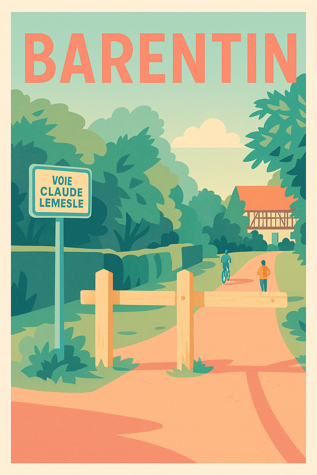 Affiche de Barentin - Promenade bucolique sur la Voie Claude Lemesle