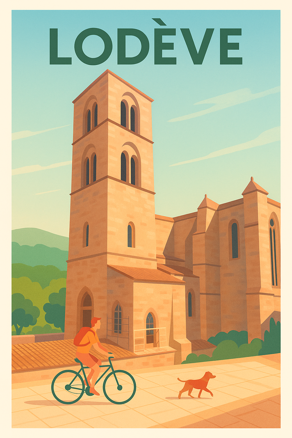 Affiche de Lodève - Charme et sérénité en terres languedociennes