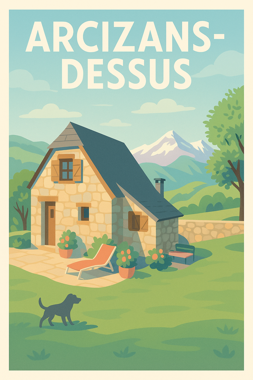 Affiche de Arcizans-Dessus - Charme paisible des Pyrénées