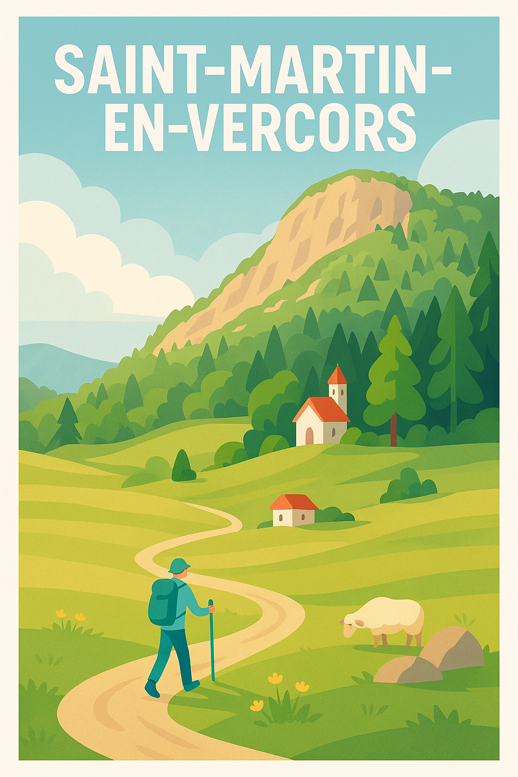 Affiche de Saint-Martin-en-Vercors - Évasion au cœur de la nature