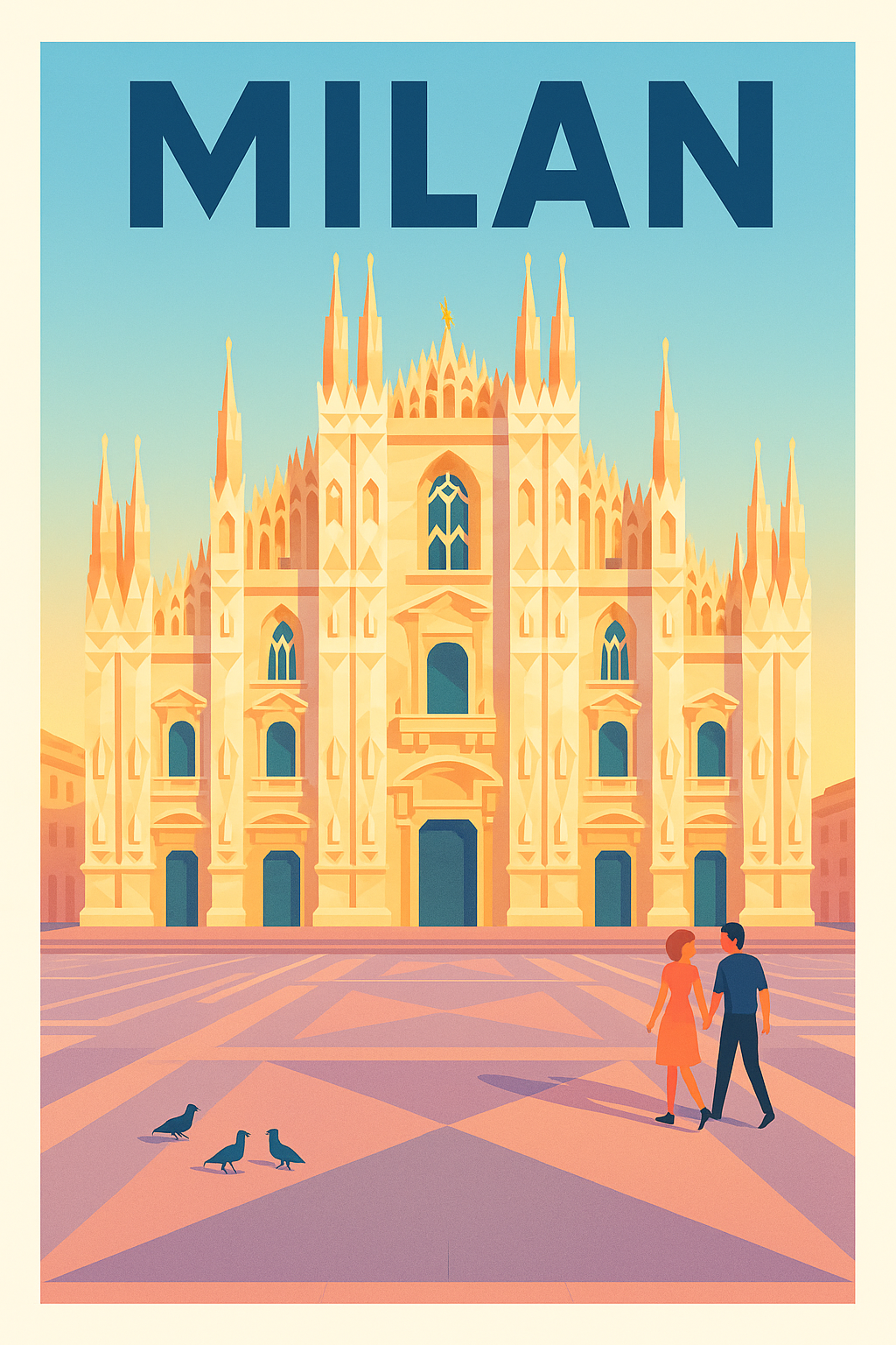 Affiche de Milan - L'élégance intemporelle du Duomo