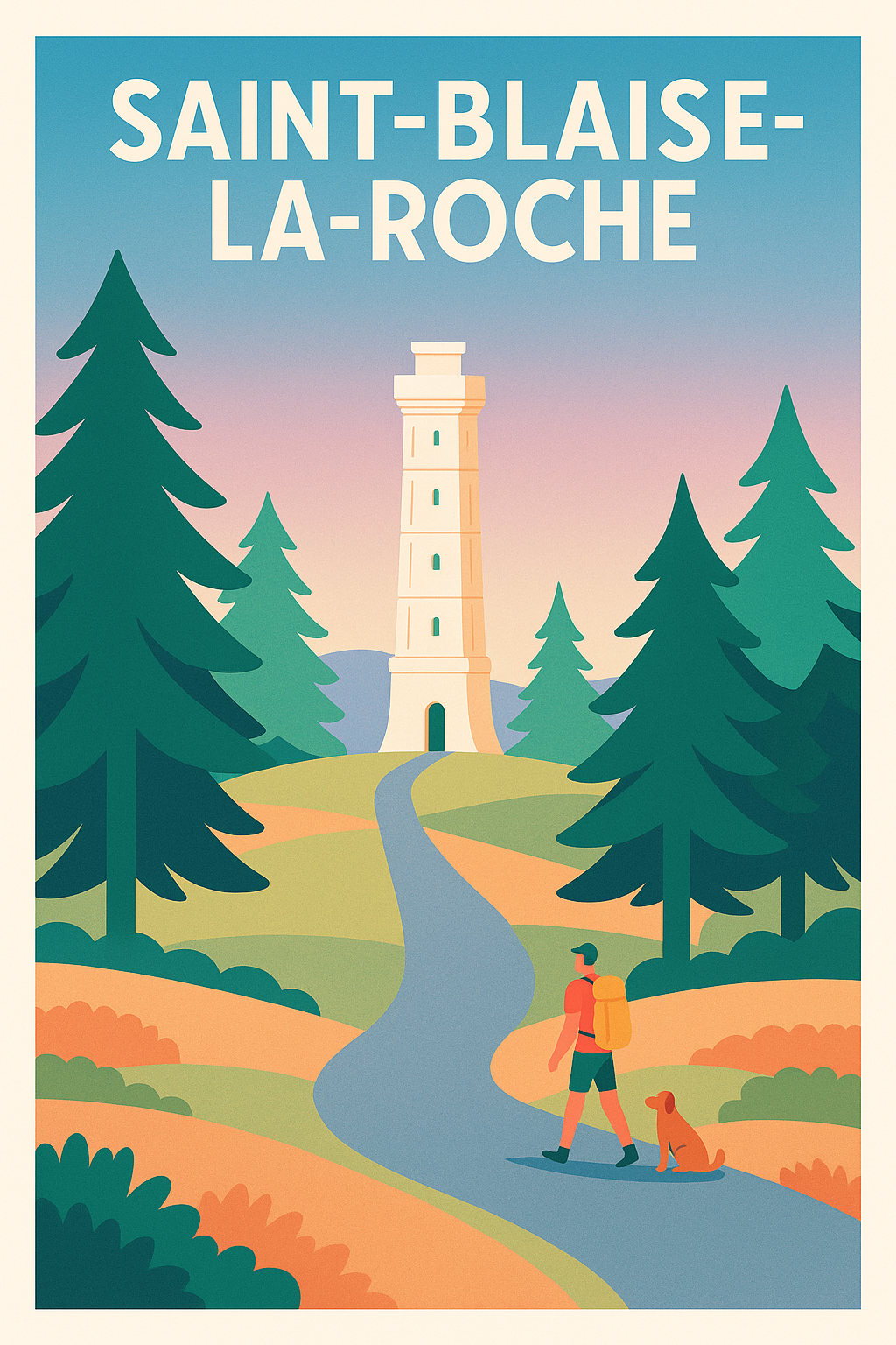 Affiche Saint-Blaise-la-Roche — Escapade Nature au Cœur des Forêts · poster d'art de Saint-Blaise-la-Roche