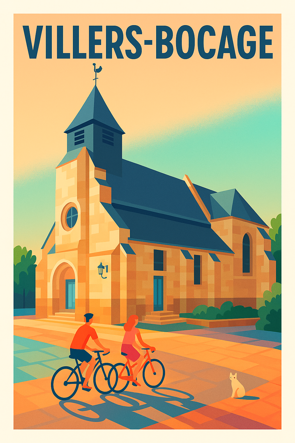 Affiche de Villers-Bocage - Charme paisible du bocage normand