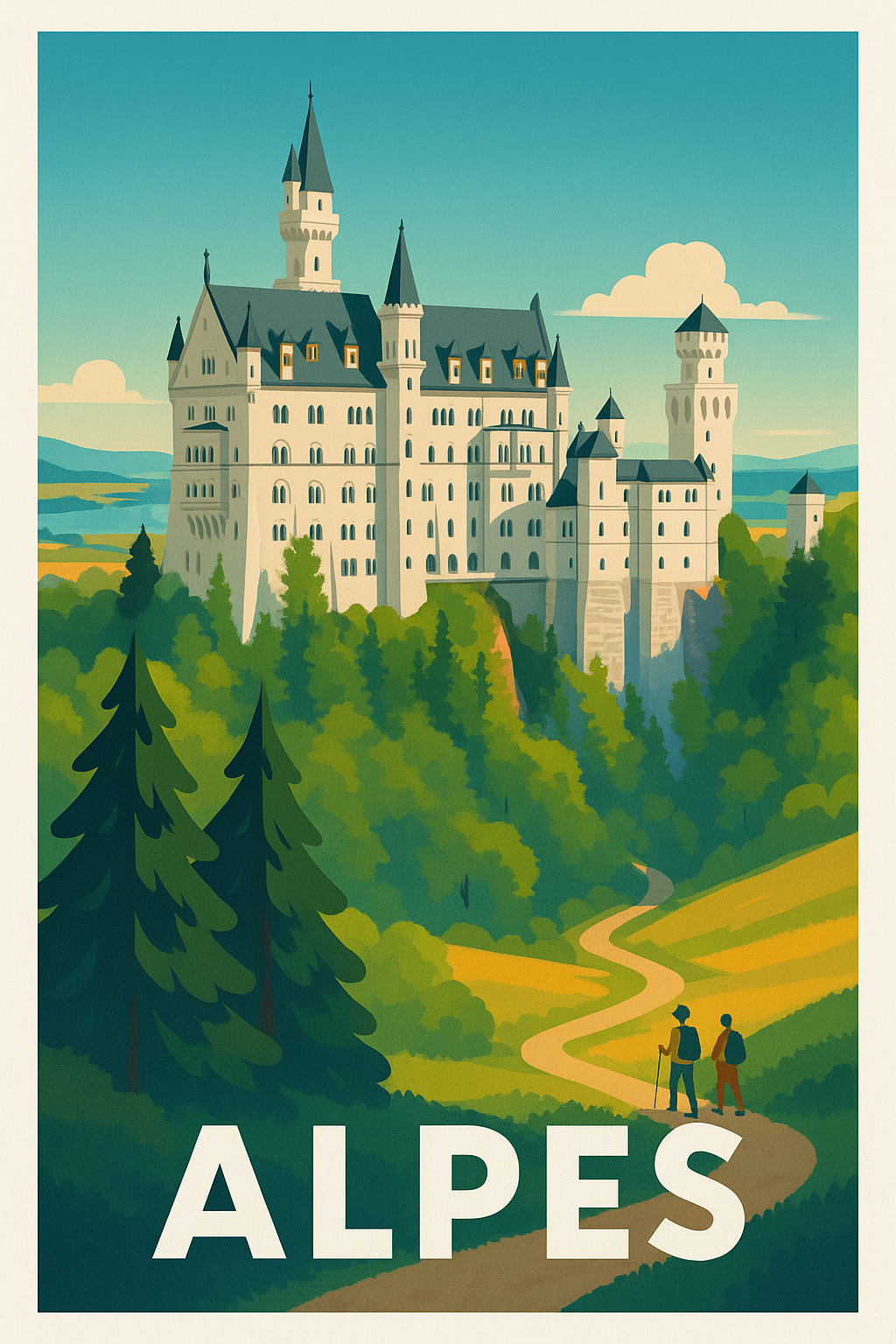 Affiche de Alpes - Évasion au Château de Neuschwanstein