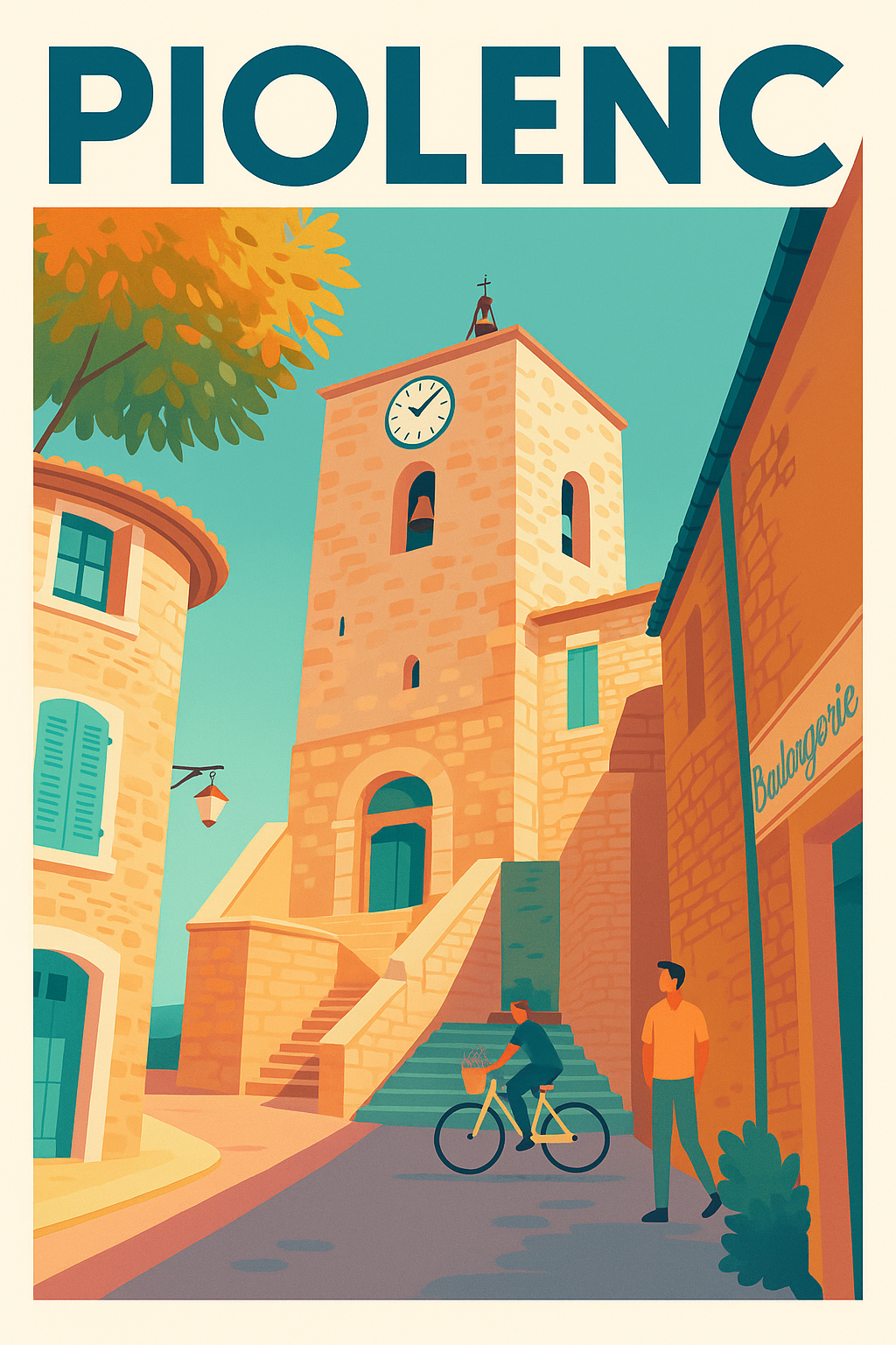 Affiche de Piolenc - Charme et douceur provençale