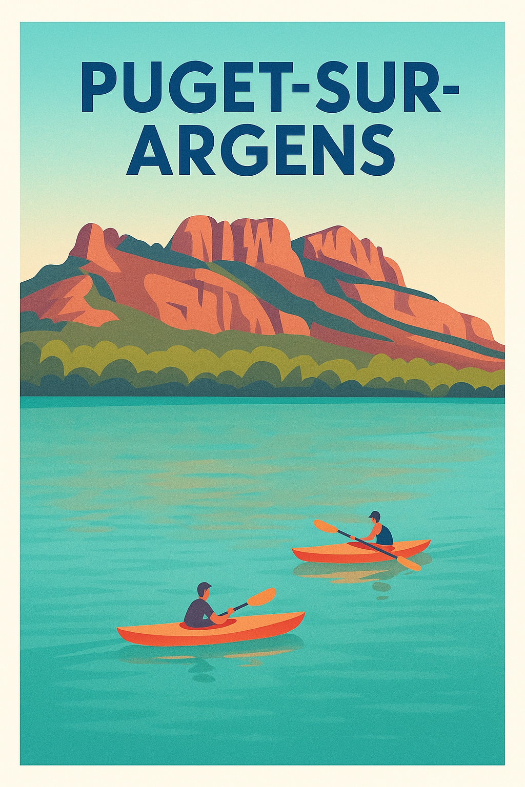 Affiche de Puget-sur-Argens - Évasion et nature en kayak