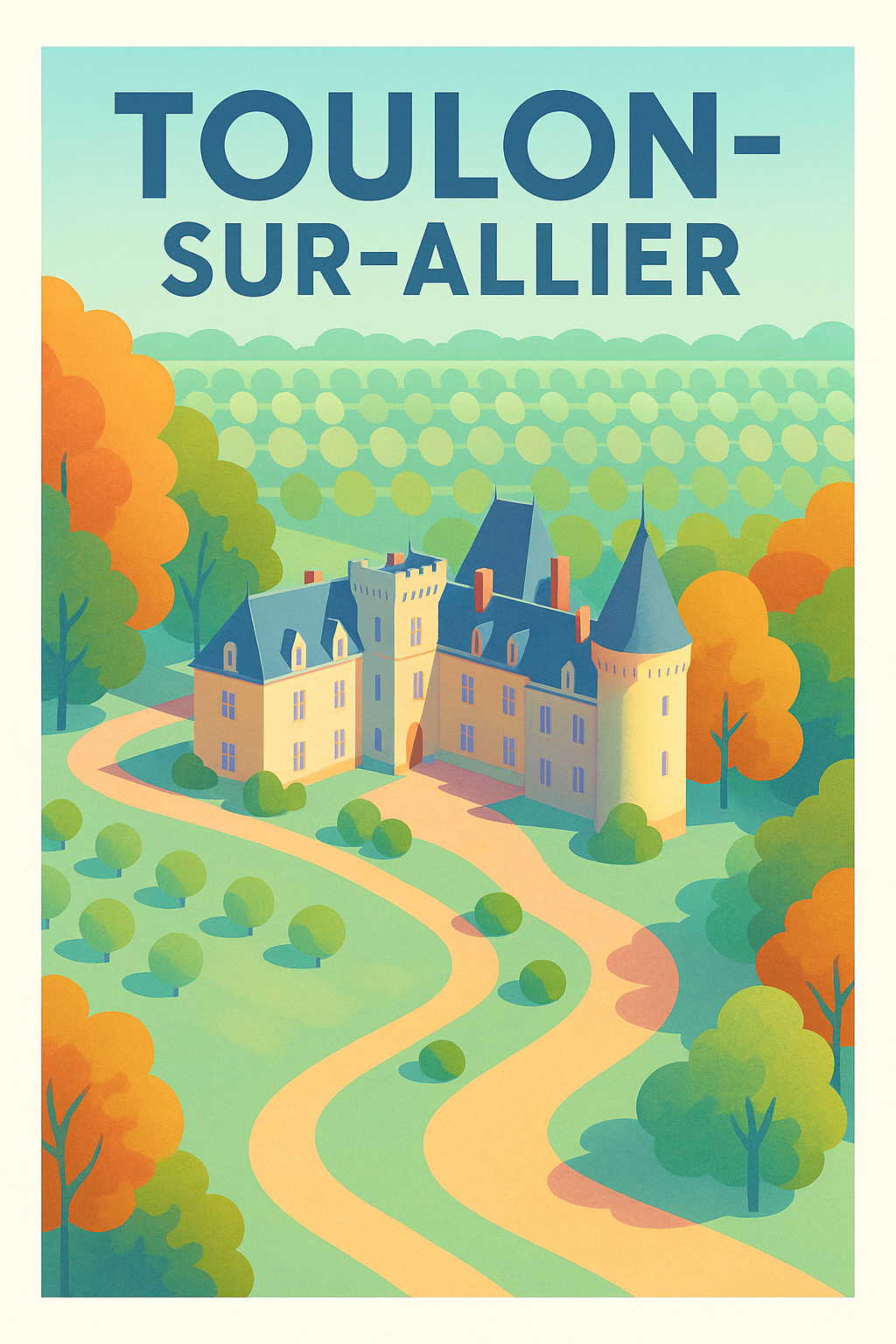 Affiche de Toulon-sur-Allier - Élégance et charme au cœur de la campagne