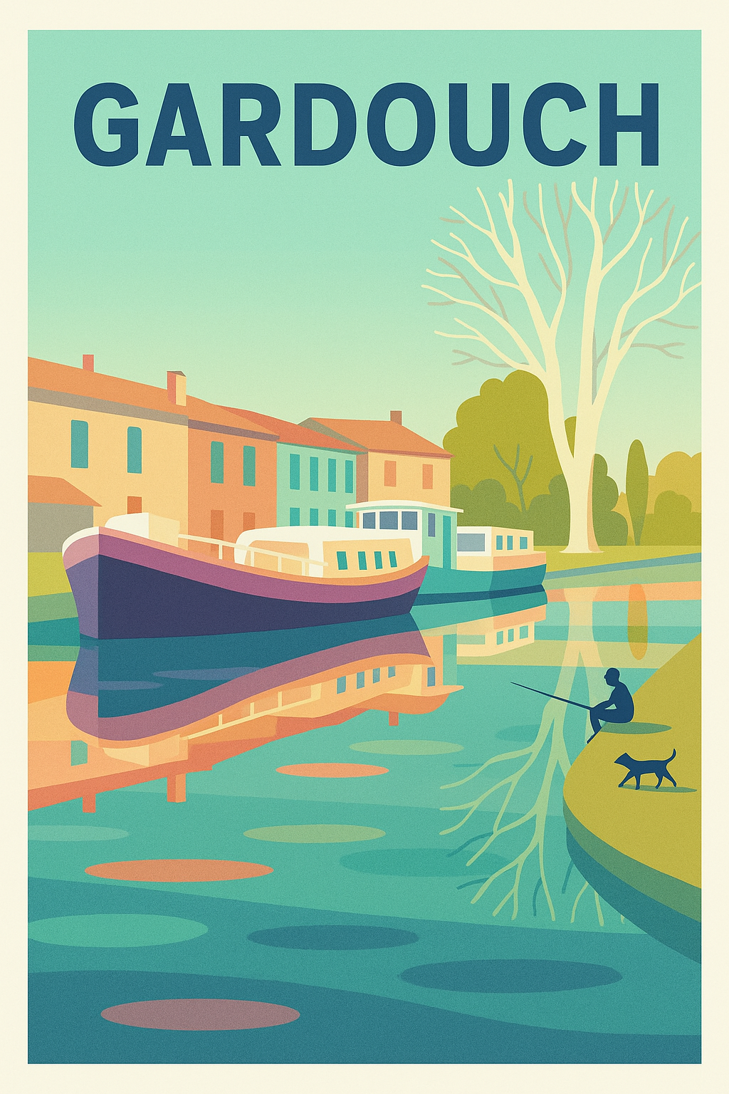 Affiche de Gardouch - Sérénité au fil de l'eau