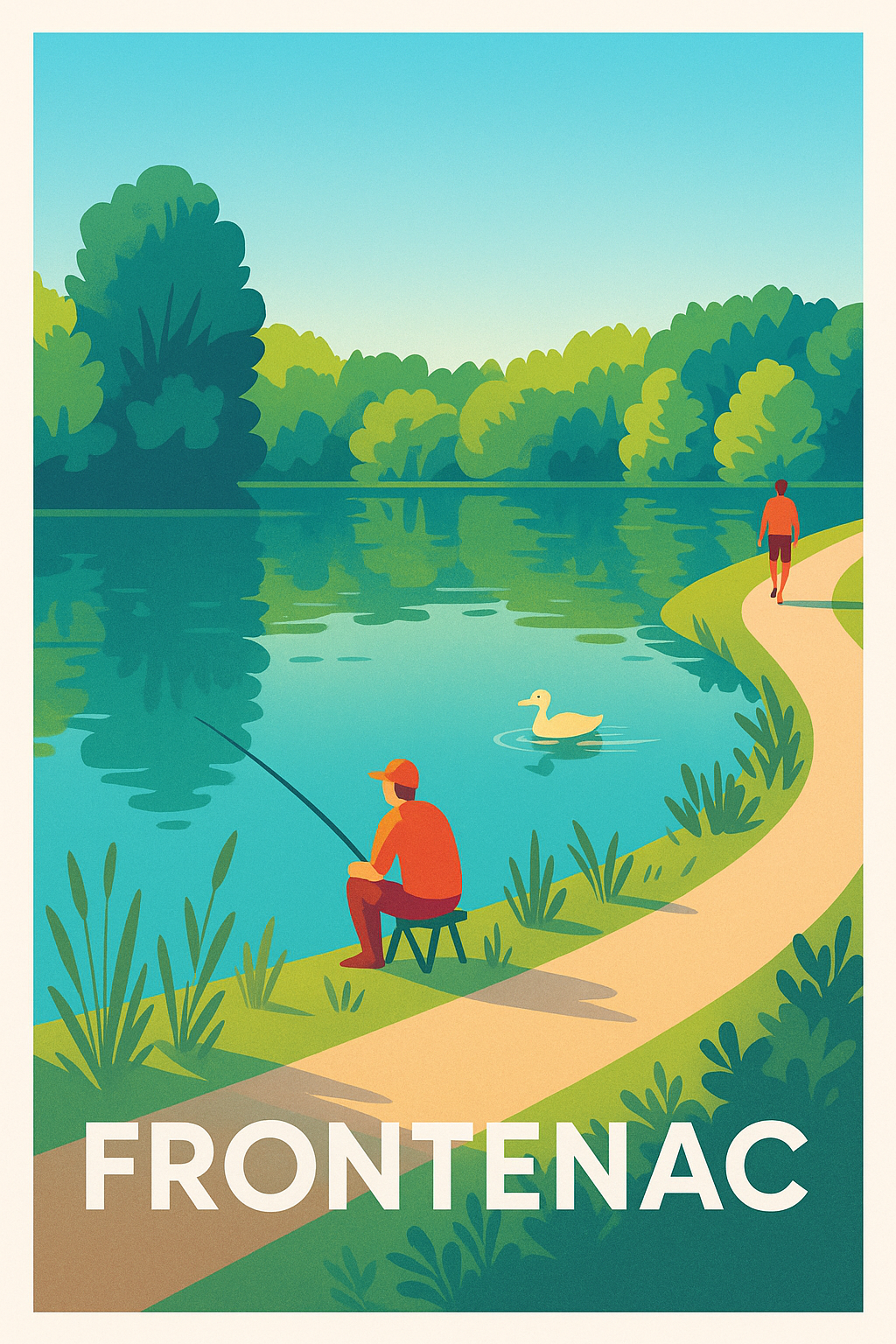 Affiche Frontenac — Sérénité au bord de l'eau · poster d'art de Frontenac