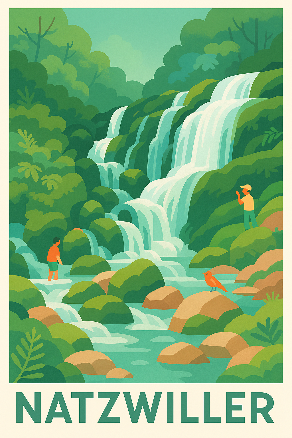 Affiche de Natzwiller - Évasion Nature au Cœur des Cascades