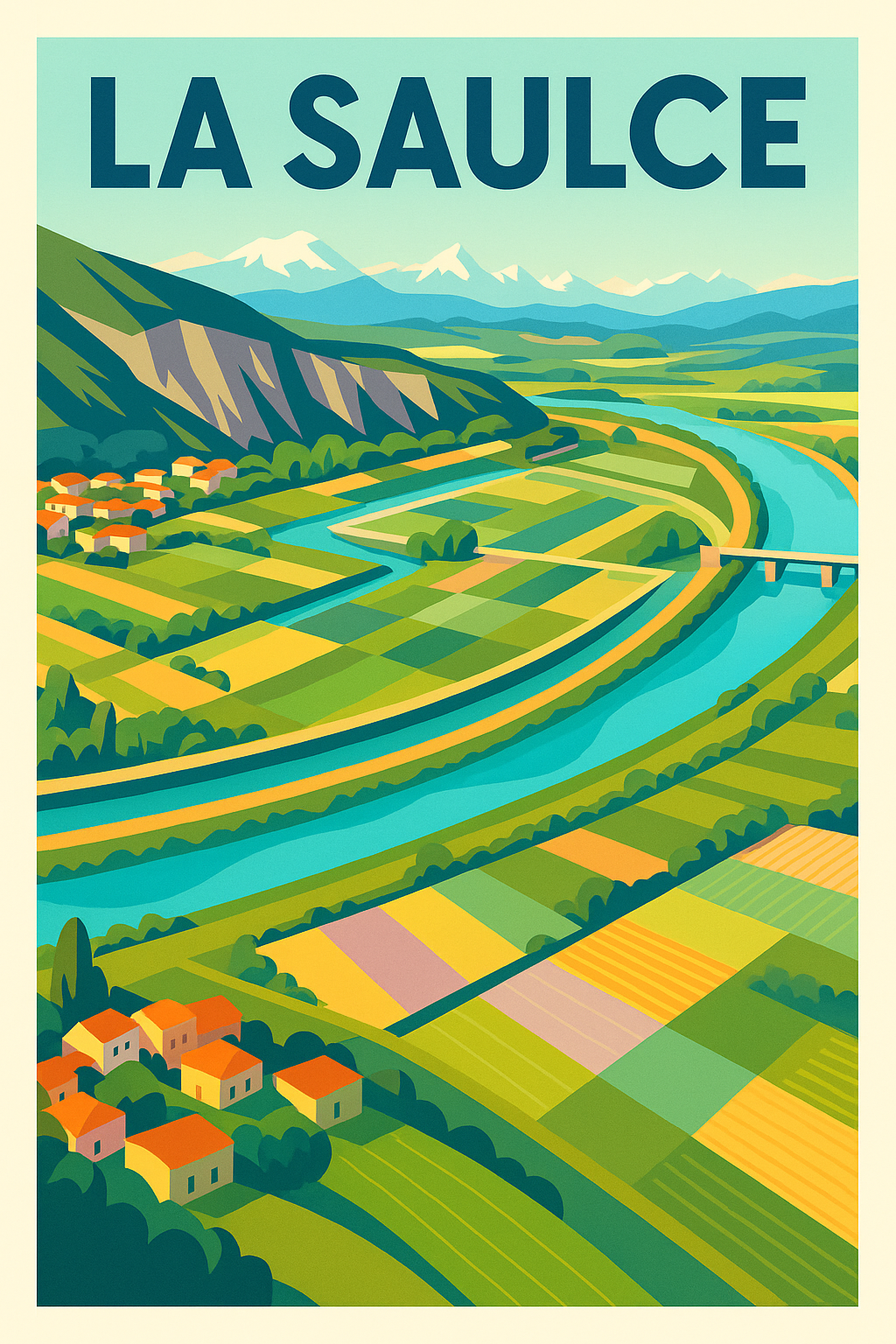 Affiche de La Saulce - Charme champêtre et paysages vibrants