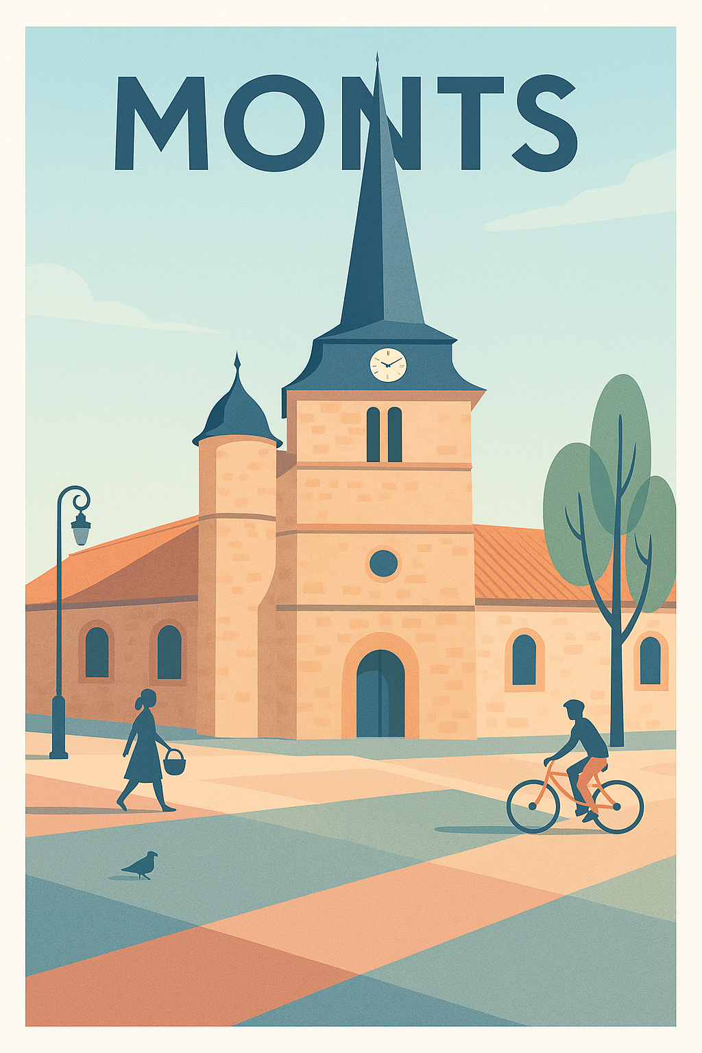 Affiche de Monts - Charme et Sérénité du Centre-Ville